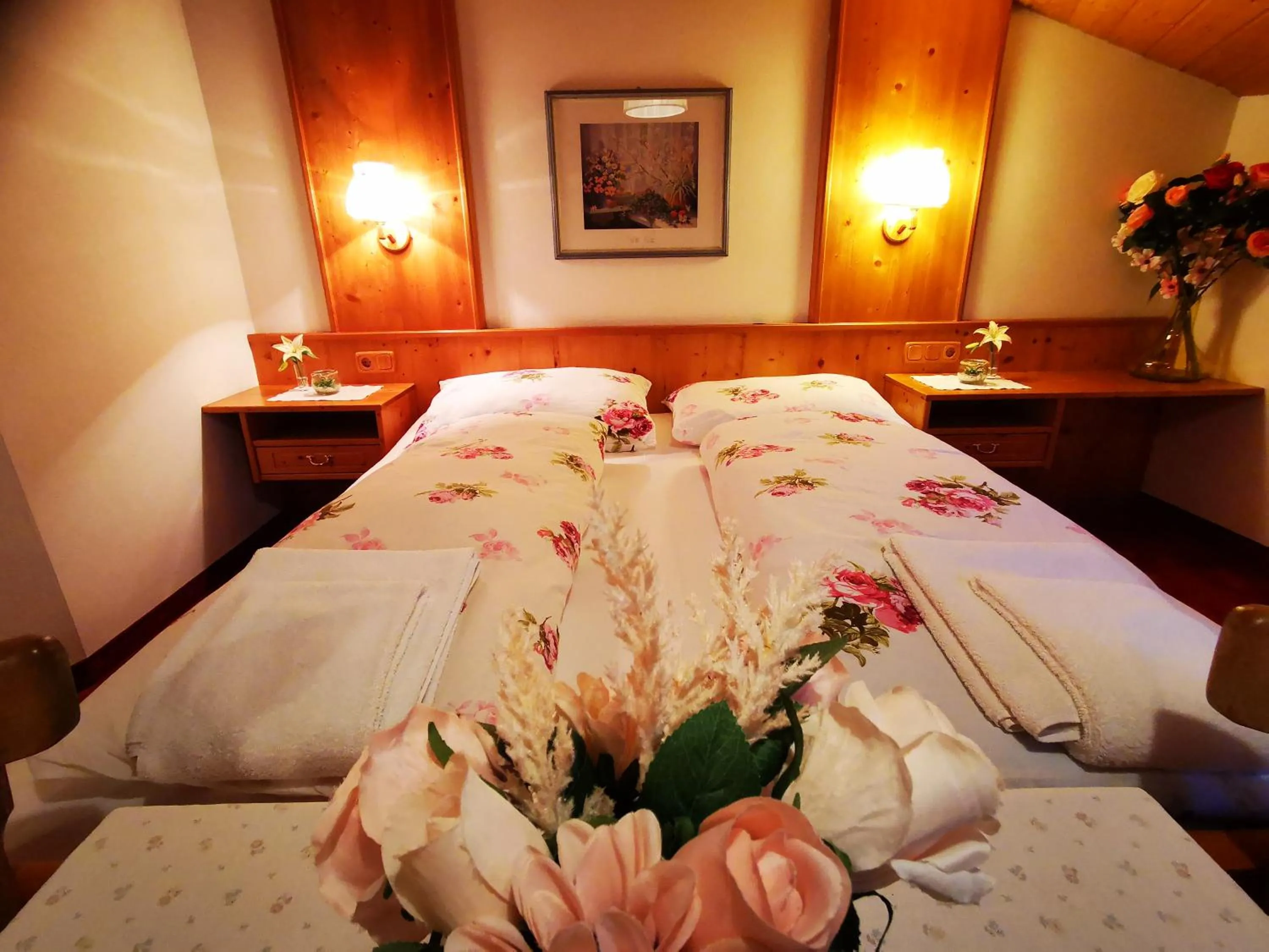 Bed in Gasthof Geronimo