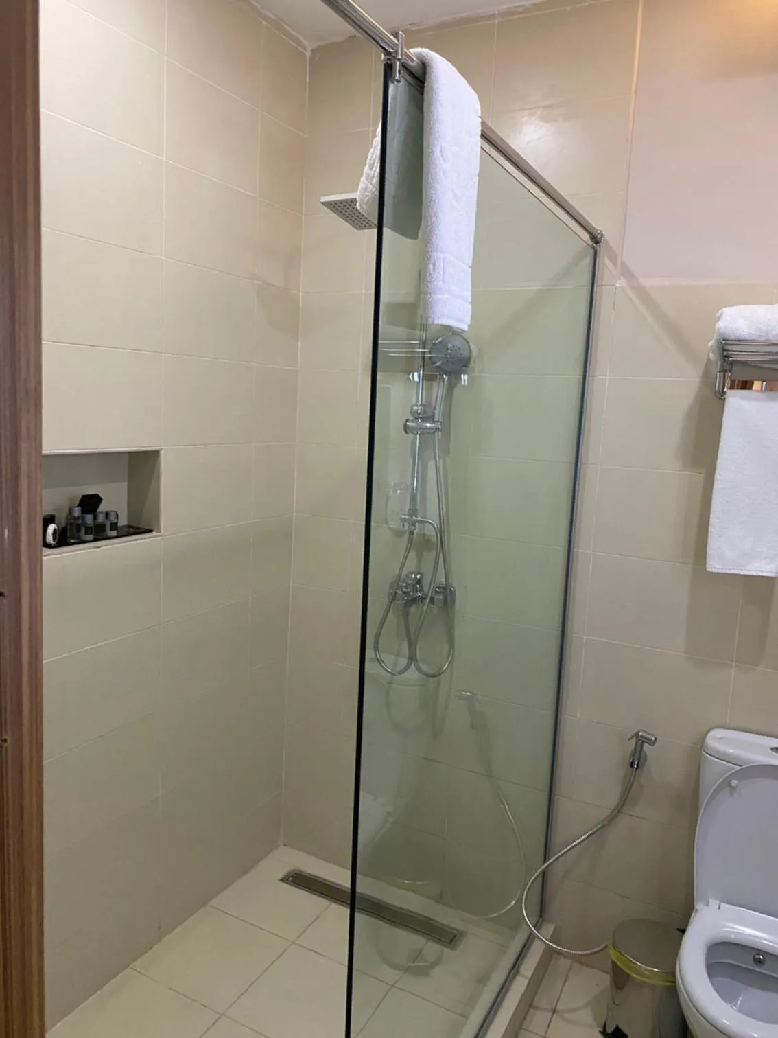 Shower in Wali's Suites