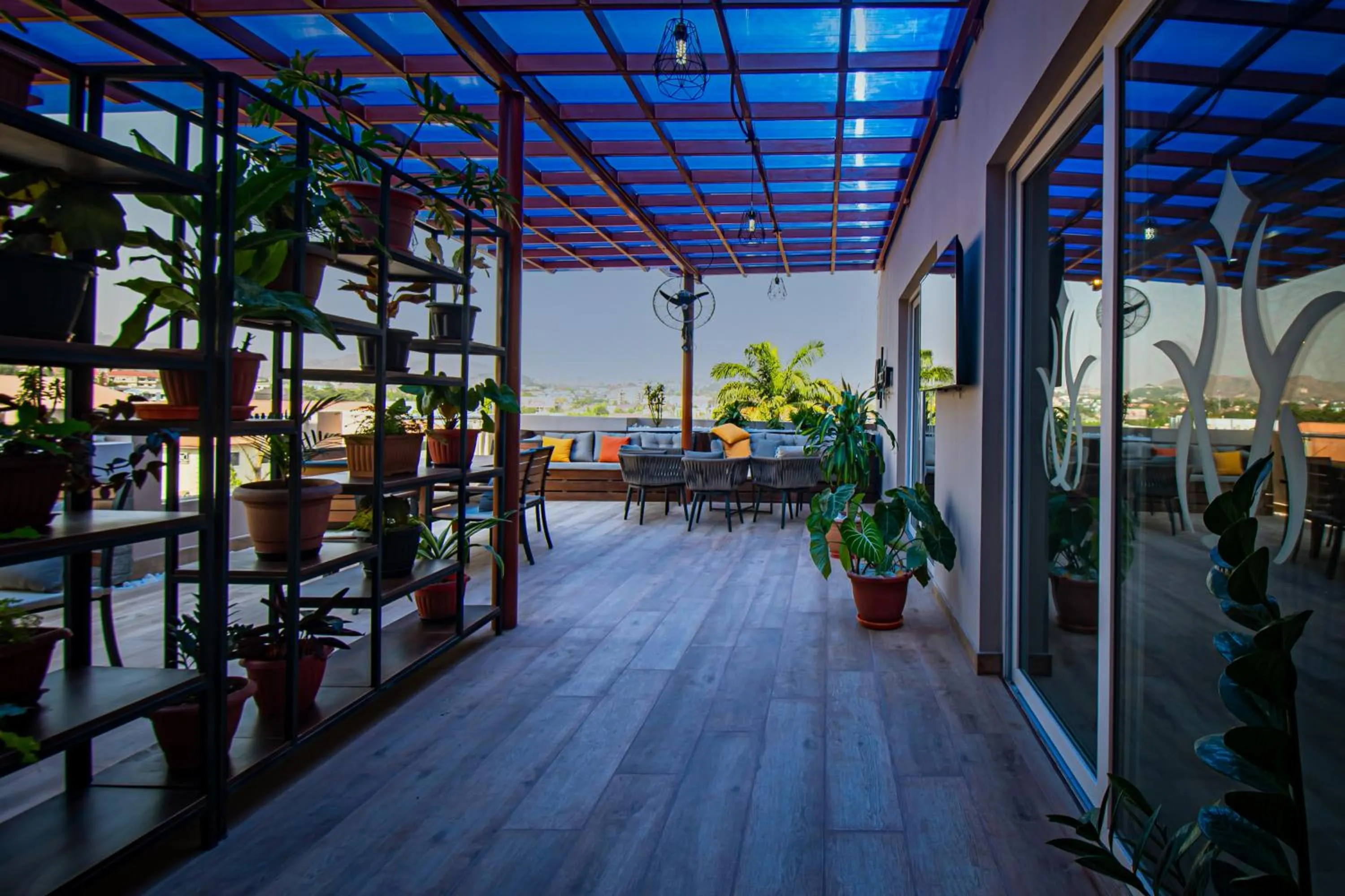 Patio in Wali's Suites