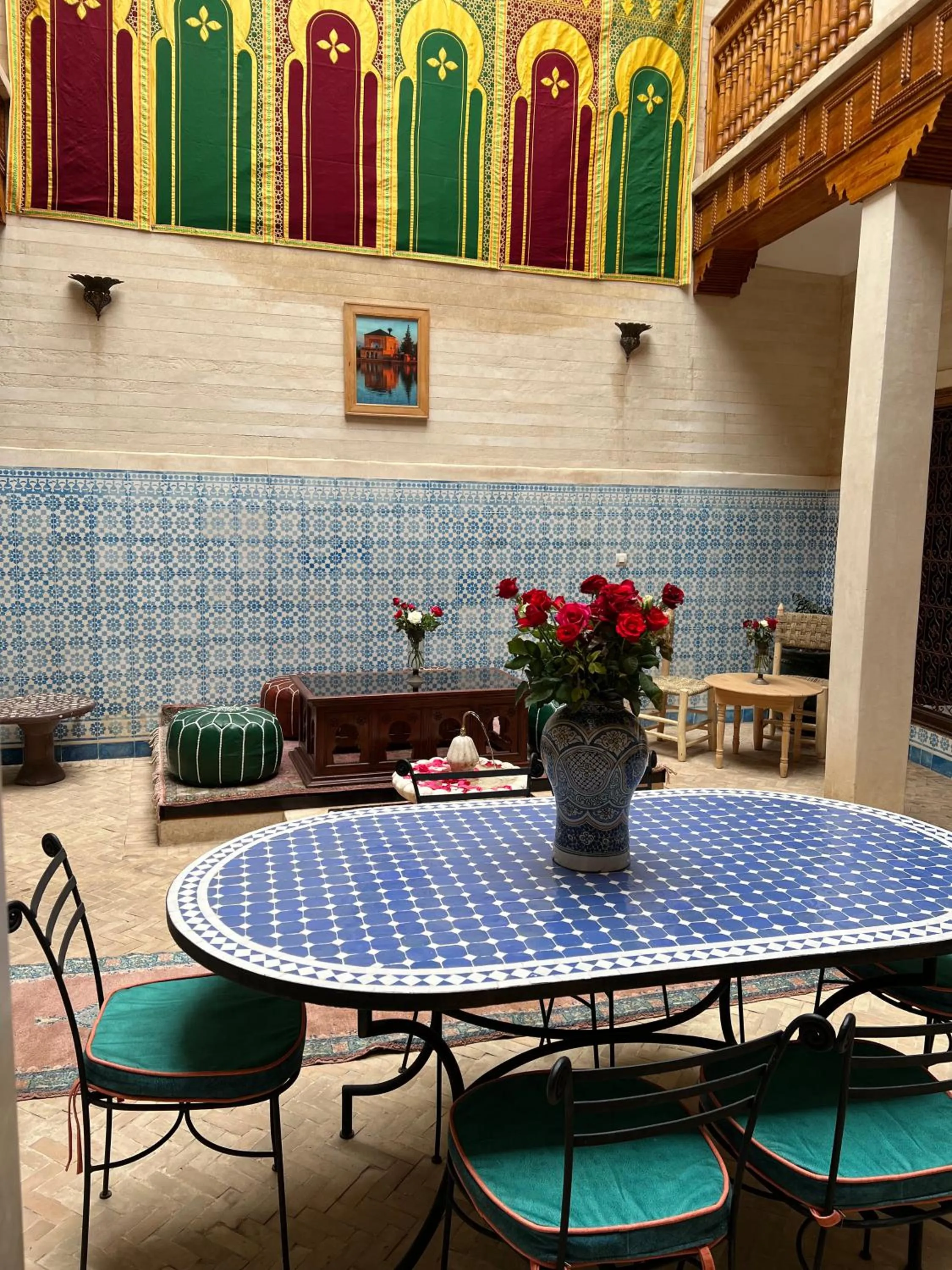 Seating area in Riad Dar Les Freres
