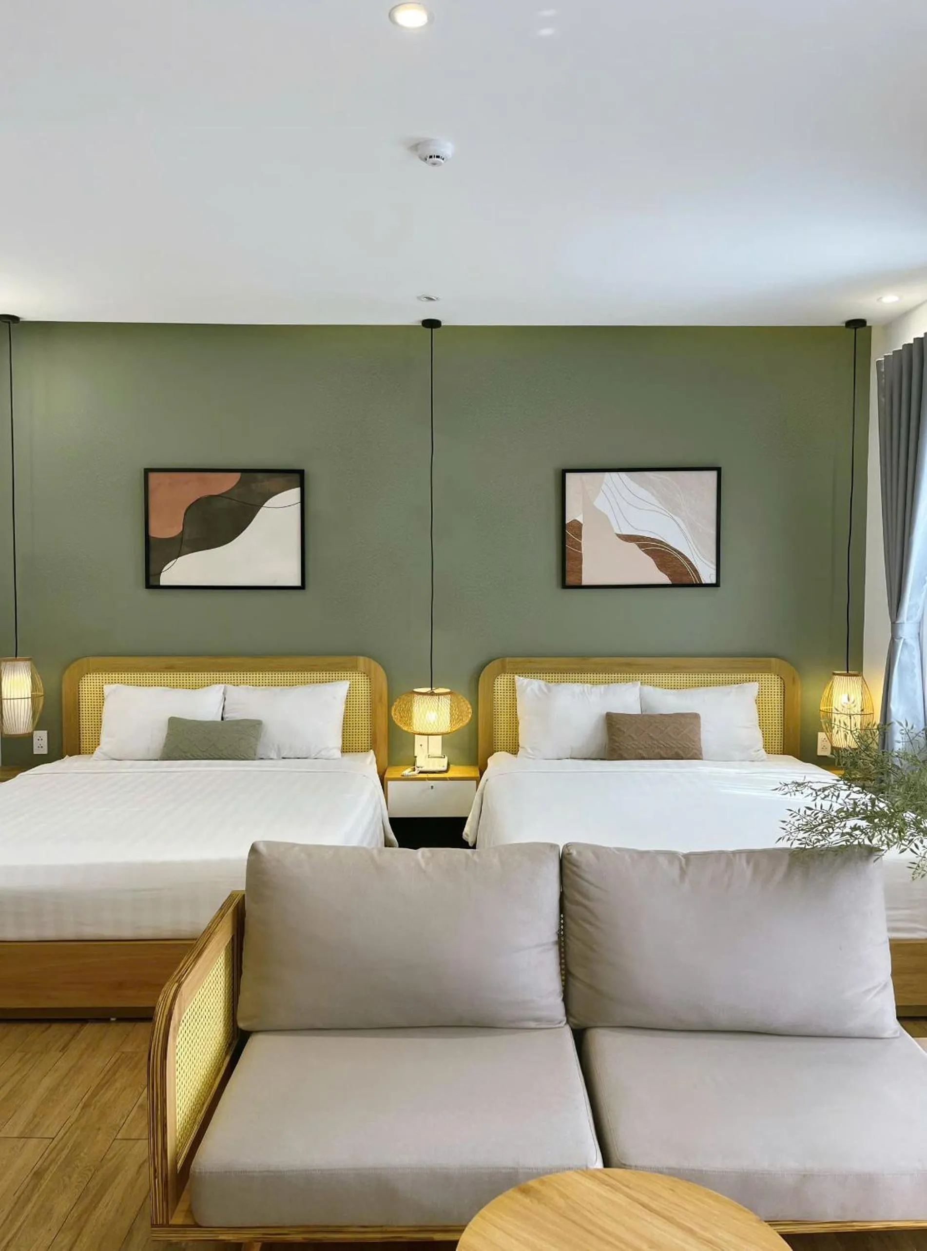 Bed in Triland Hotel