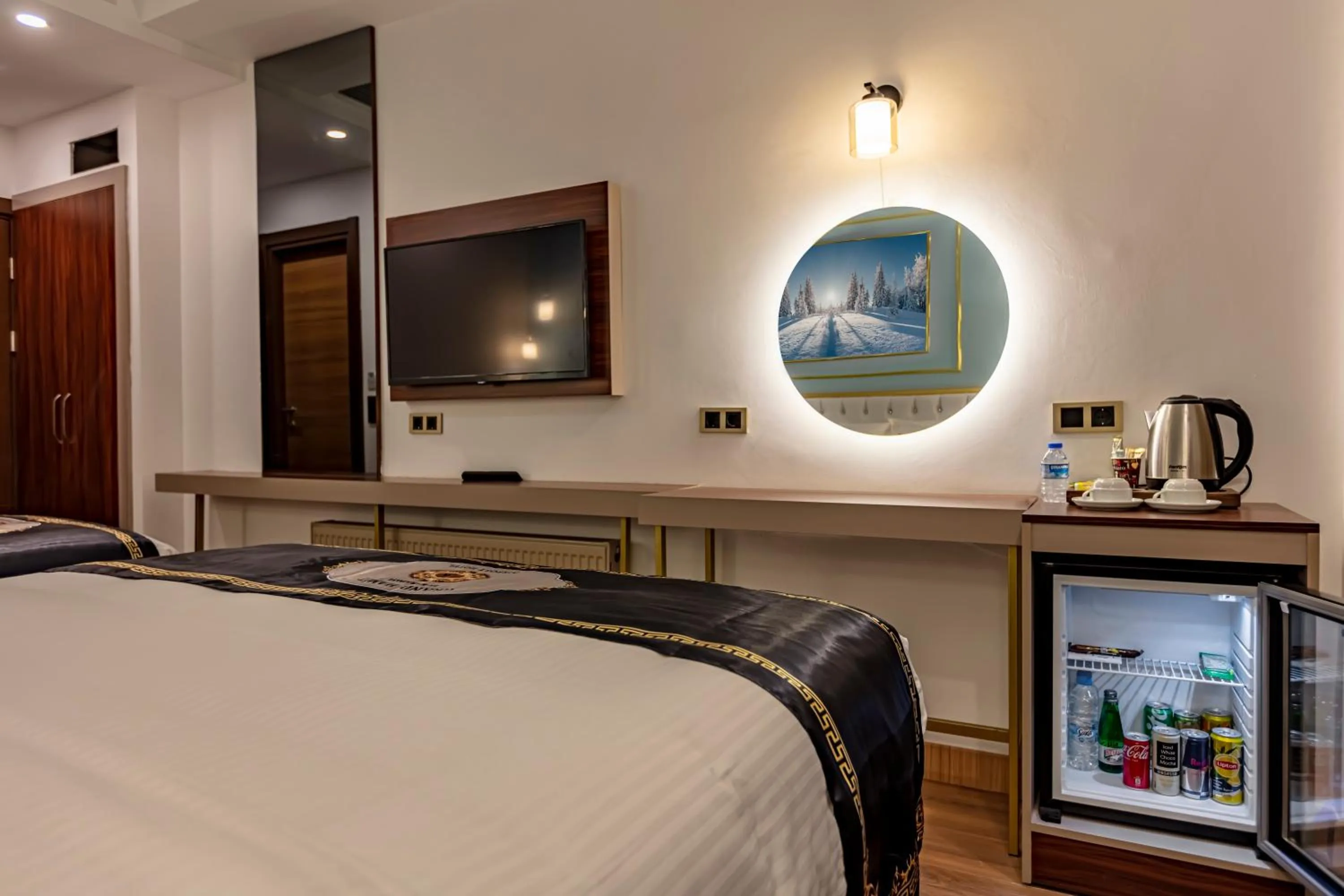 Bed in GRAND HAMİT By Karadayı Airport Hotel