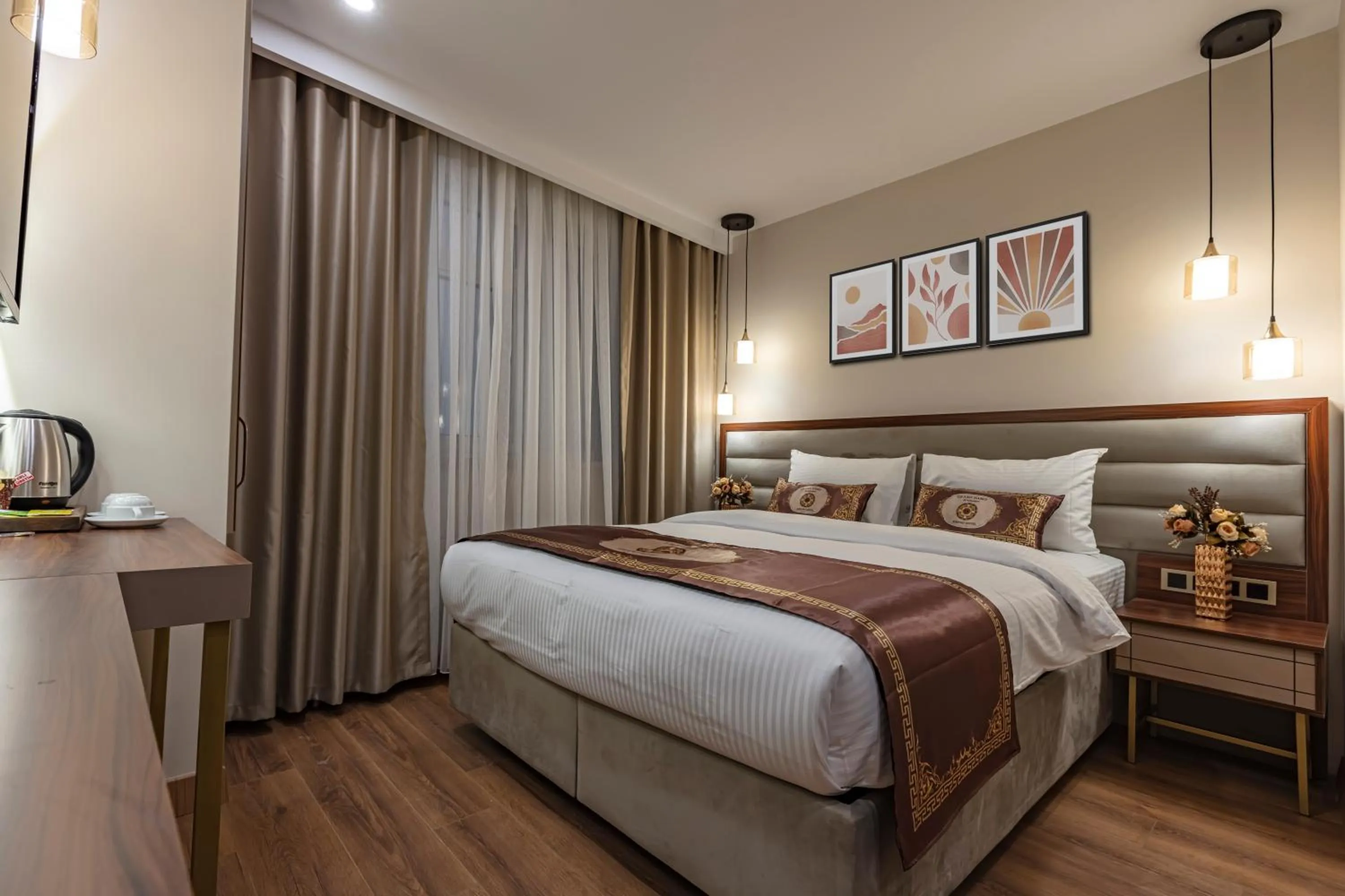 Bed in GRAND HAMİT By Karadayı Airport Hotel
