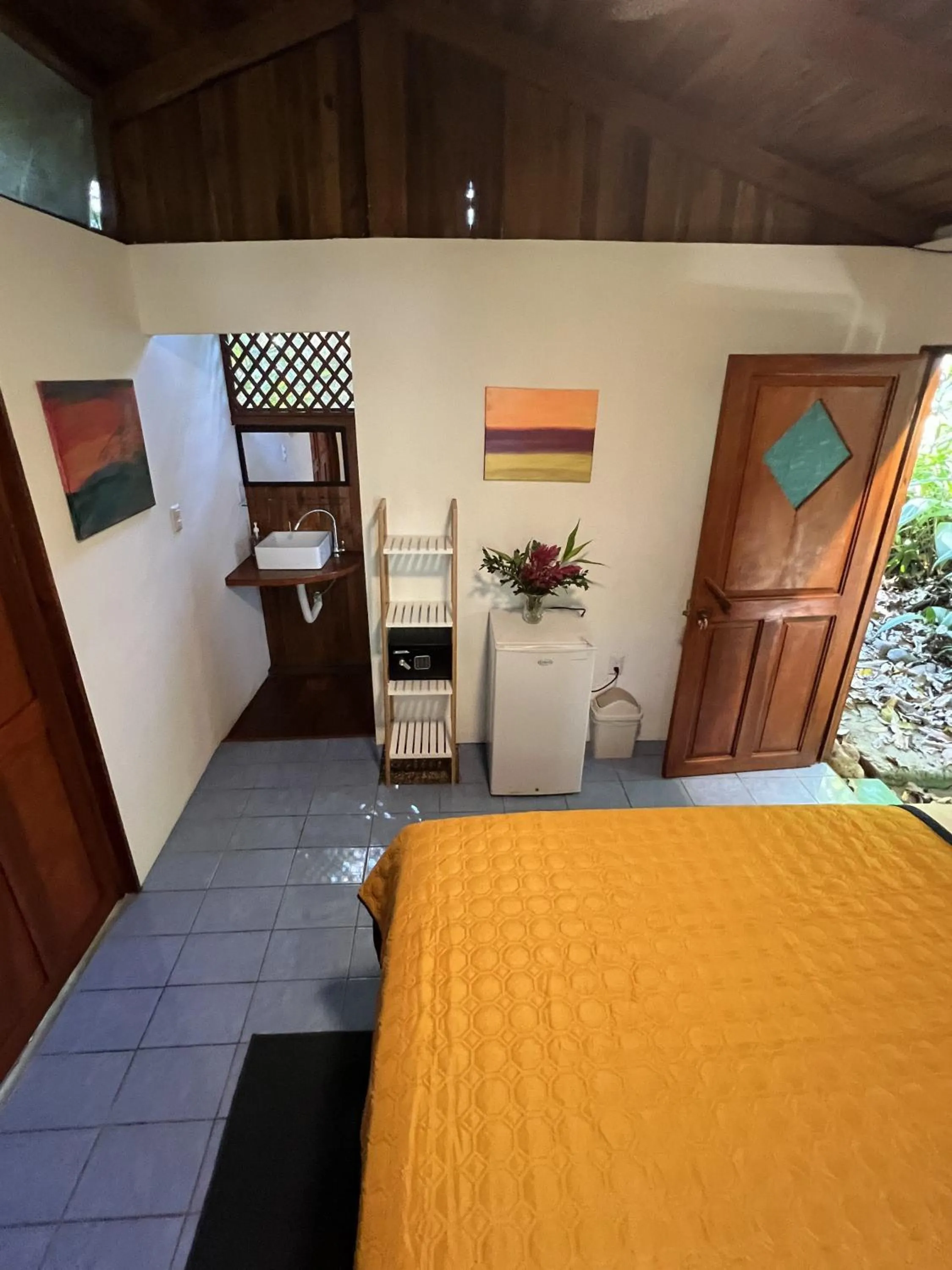 Bed in The Chorotega Hotel, Montezuma