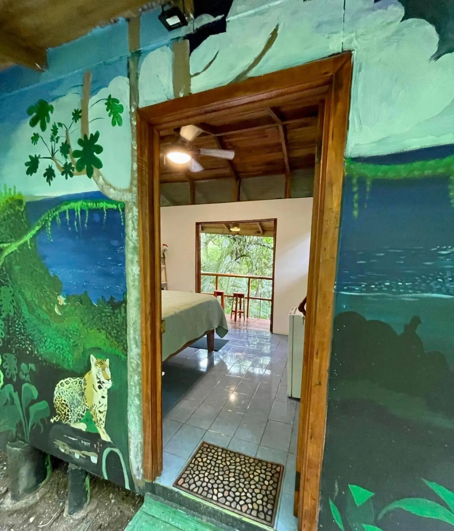 Natural landscape, Bed in The Chorotega Hotel, Montezuma