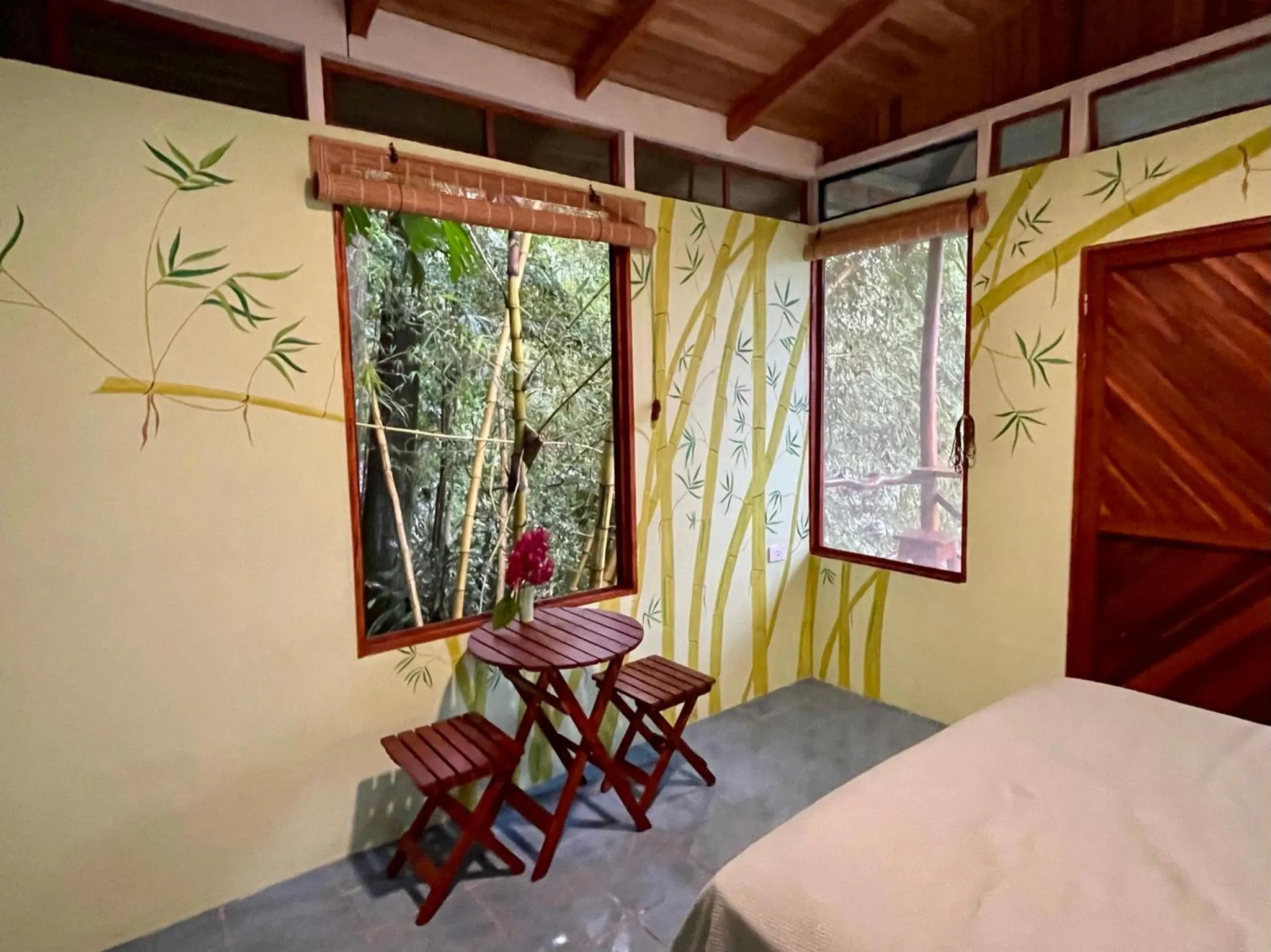 Bed in The Chorotega Hotel, Montezuma