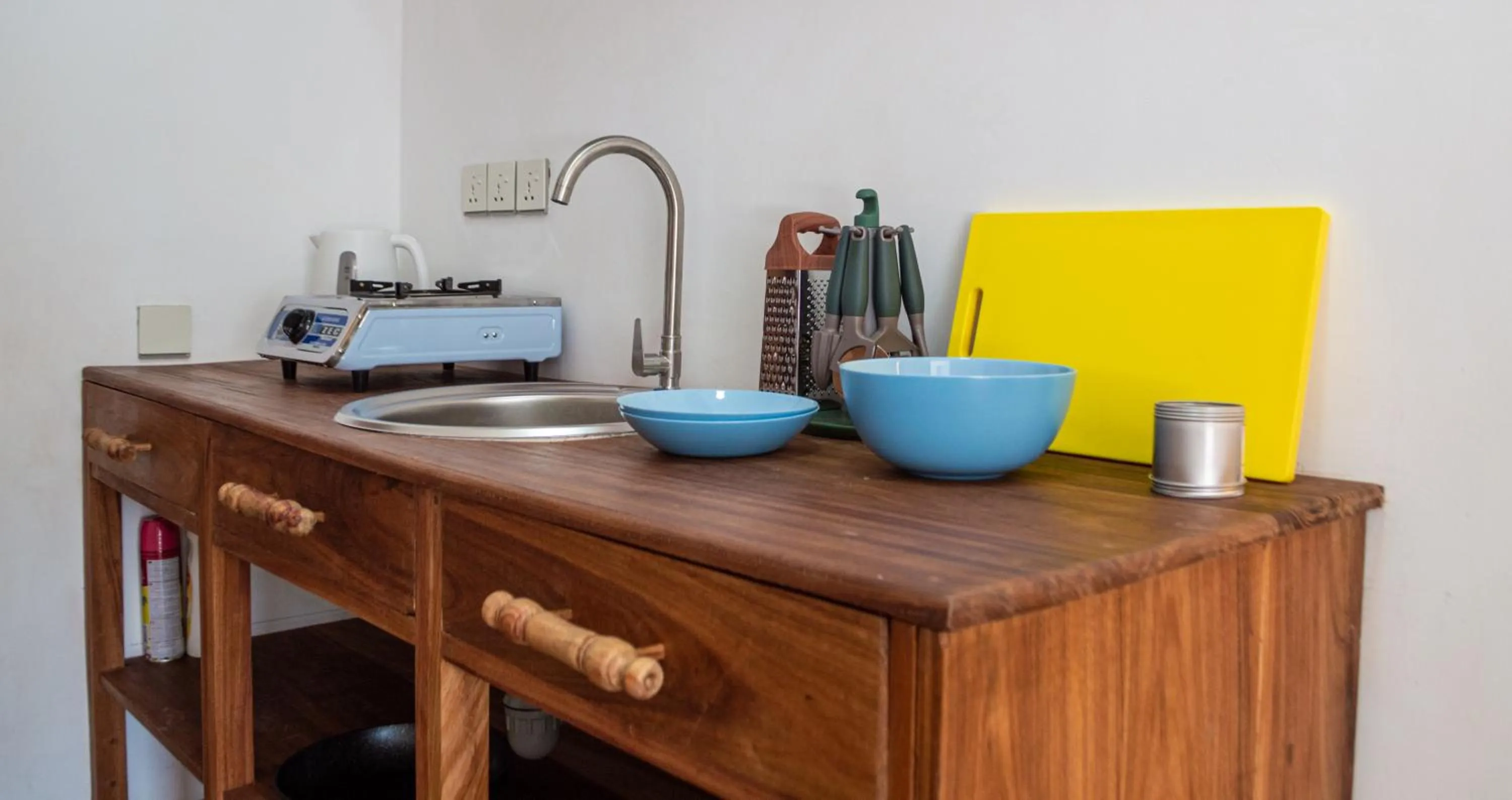 Kitchen or kitchenette in Nebo Apartments Paje