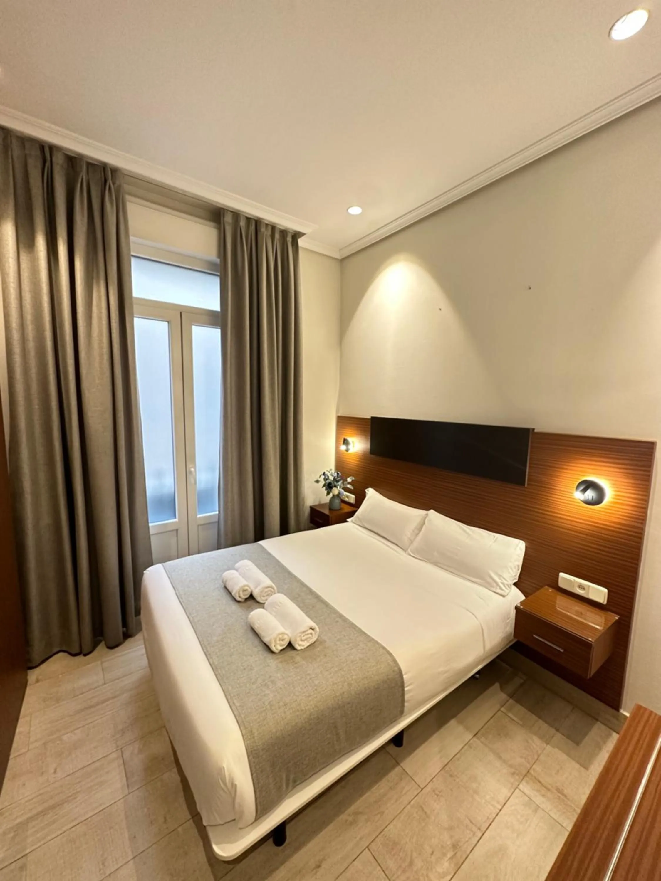 Bed in Hostal Cervelo