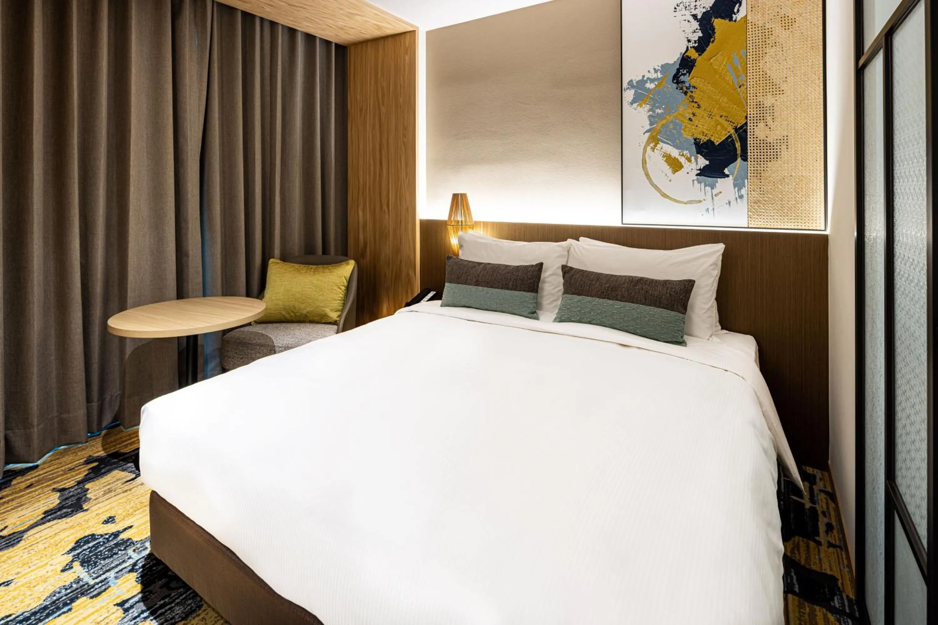 Bed in Solaria Nishitetsu Hotel Taipei Ximen