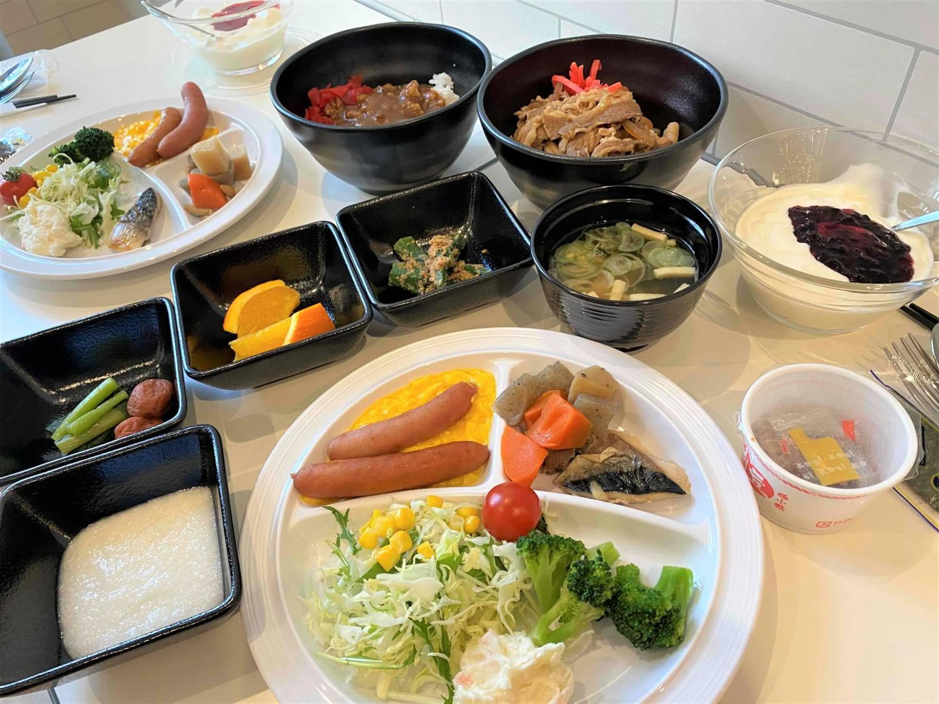 Buffet breakfast in Smile Hotel Nagano