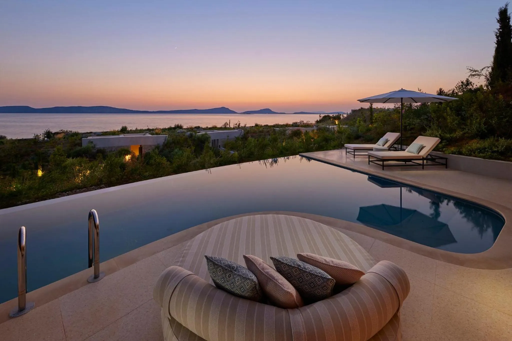 Swimming pool in Mandarin Oriental, Costa Navarino