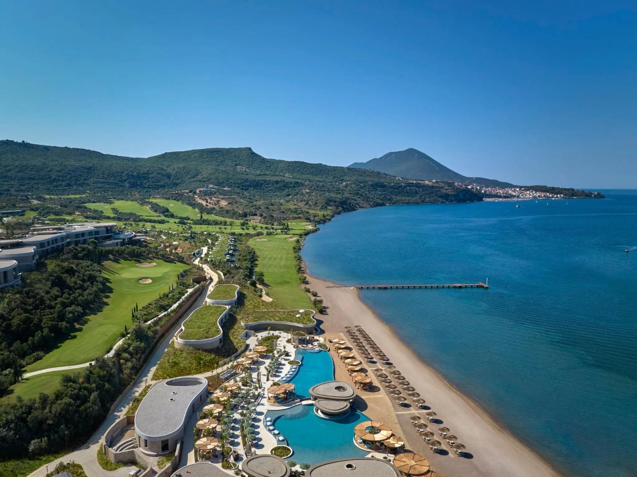 Bird's eye view in Mandarin Oriental, Costa Navarino