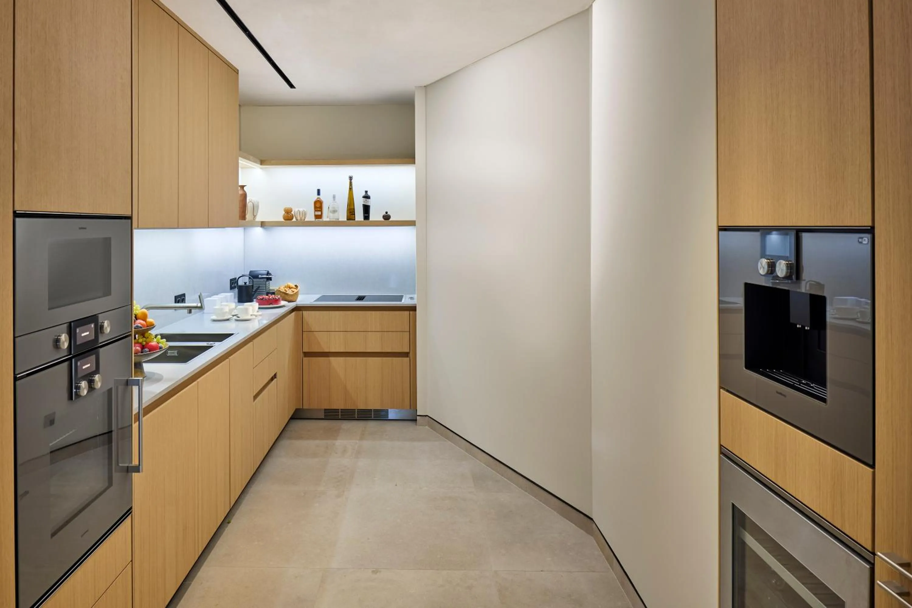 kitchen in Mandarin Oriental, Costa Navarino