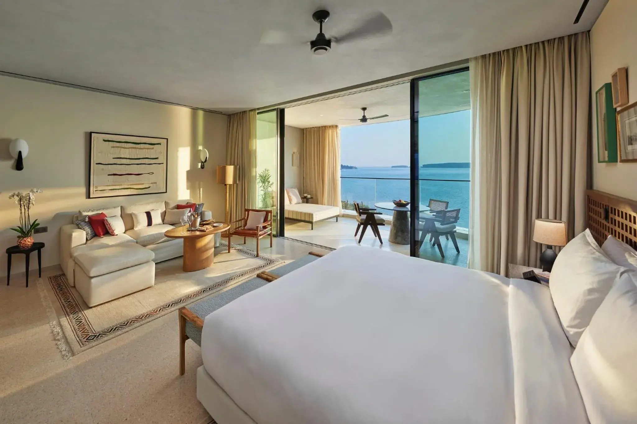 Interconnecting Bay View Junior Suites in Mandarin Oriental, Costa Navarino Interconnecting Bay View Junior Suites in Mandarin Oriental, Costa Navarino