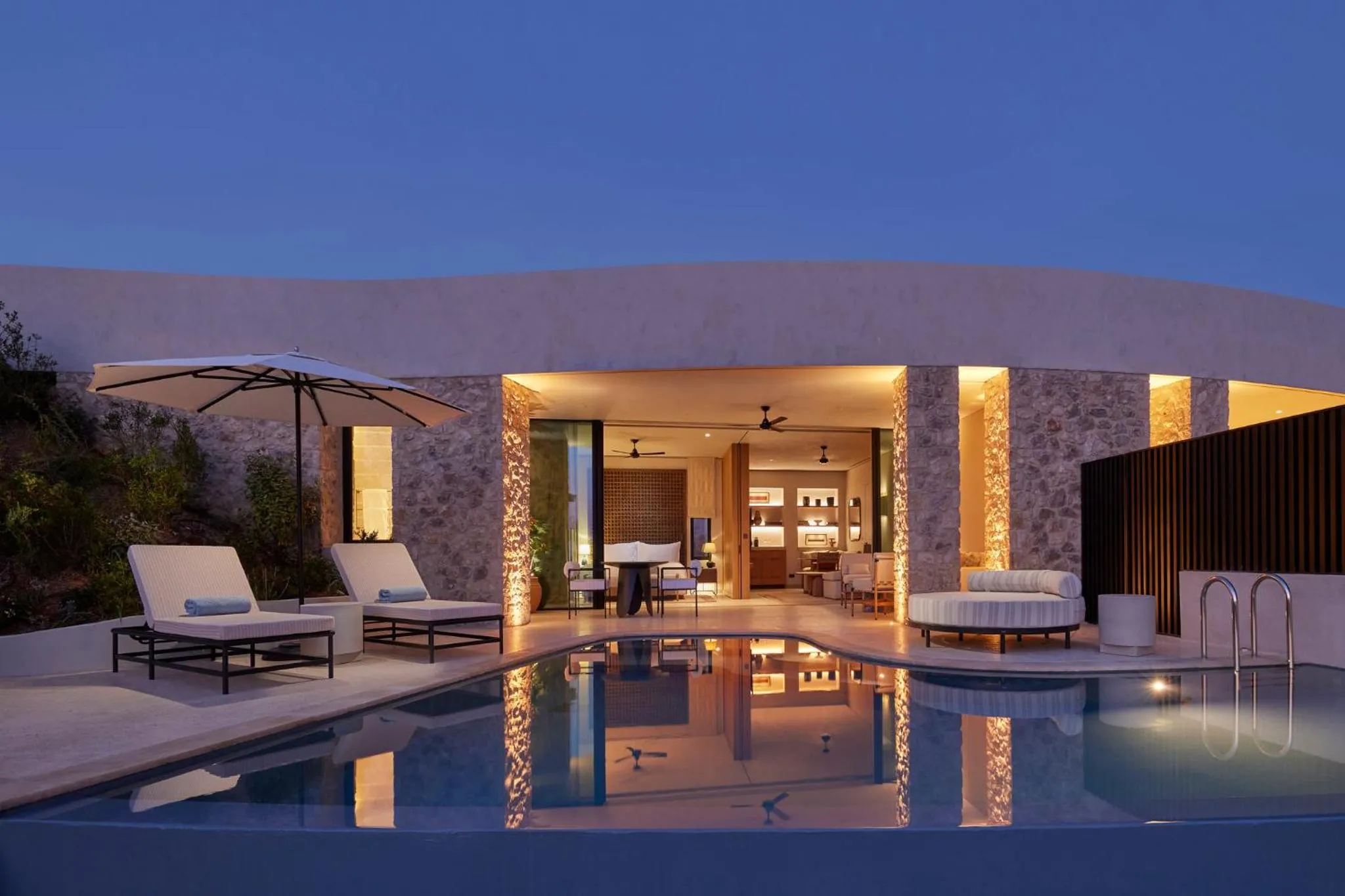 Swimming pool in Mandarin Oriental, Costa Navarino