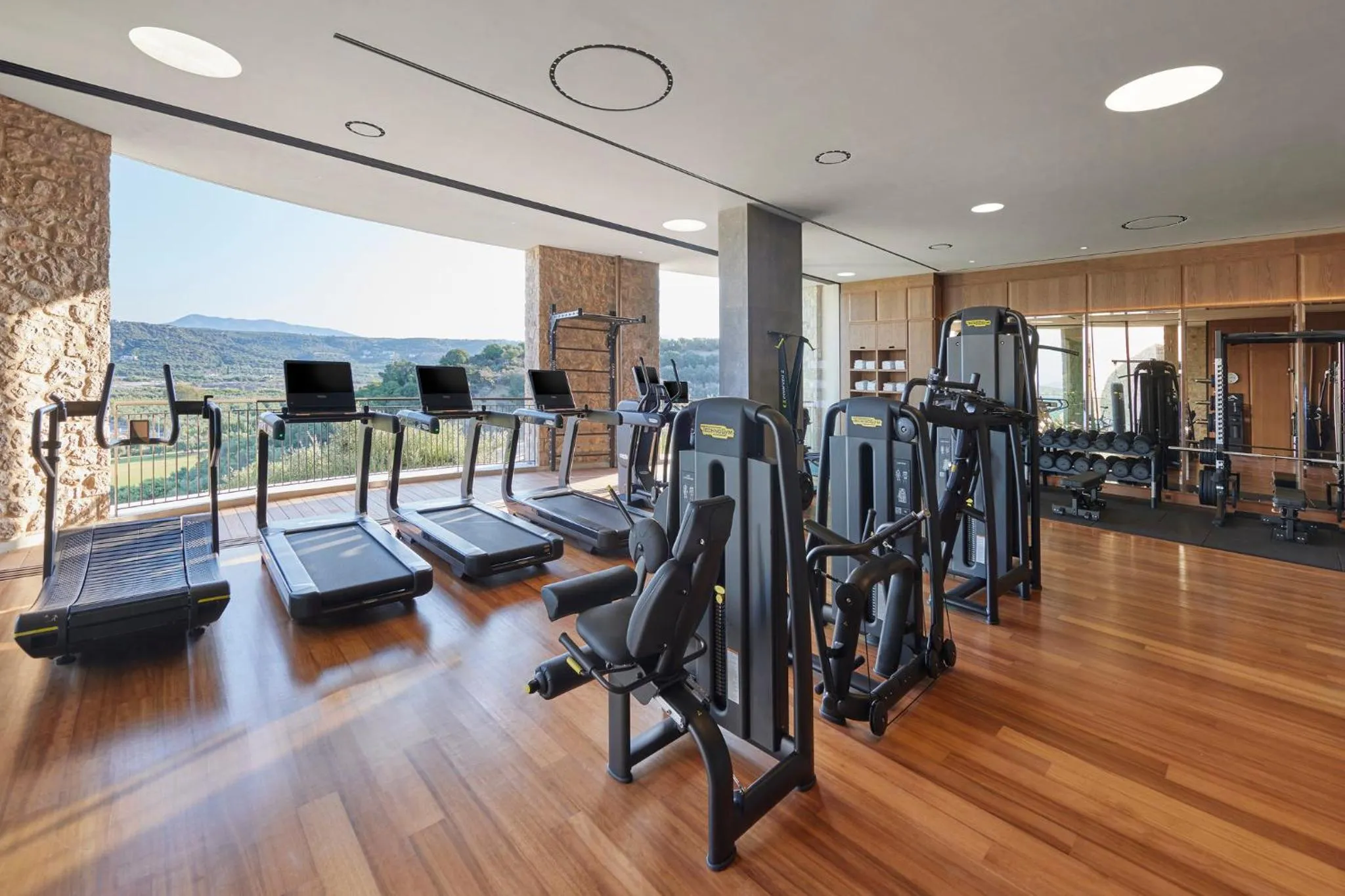 Fitness centre/facilities in Mandarin Oriental, Costa Navarino