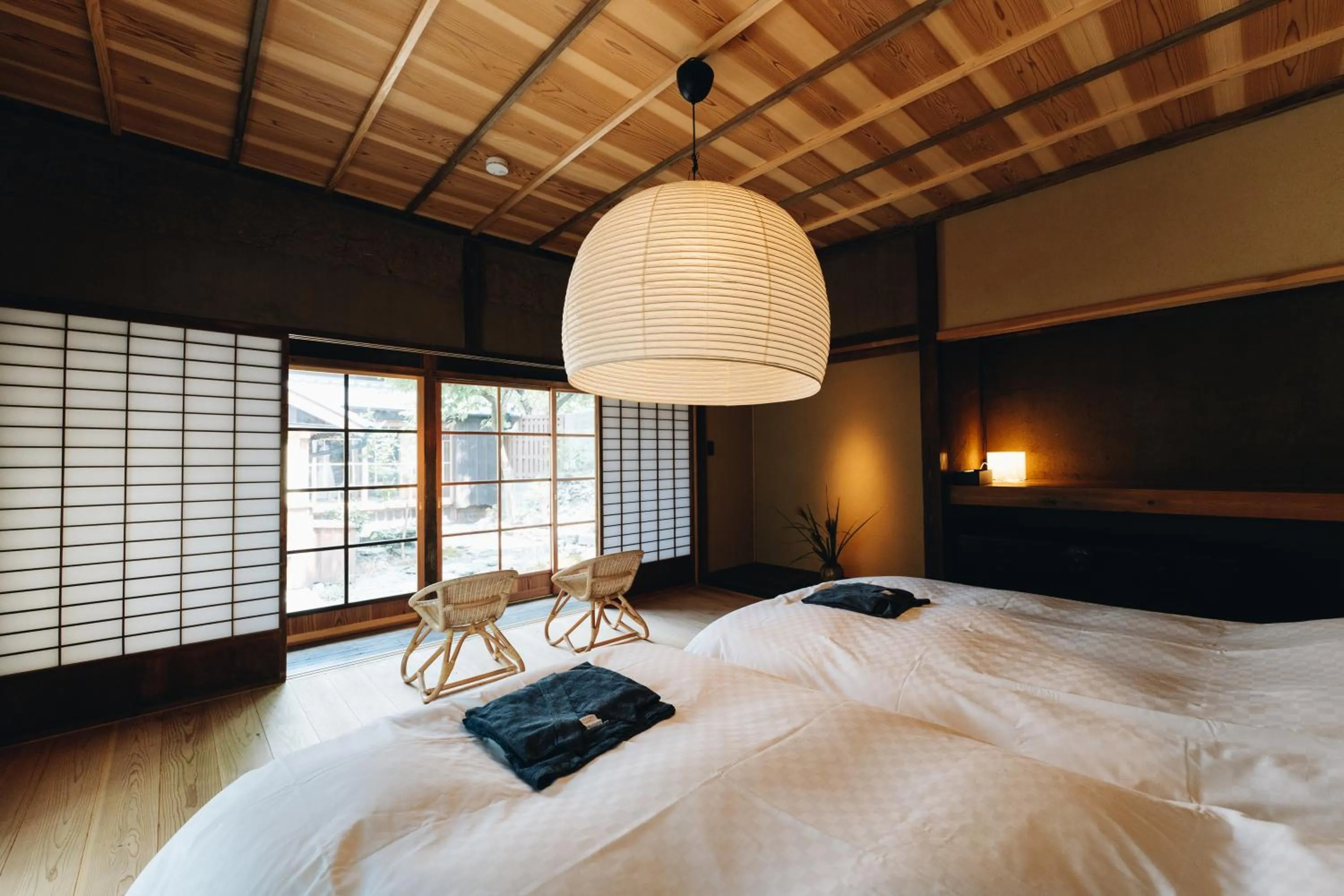 Photo of the whole room, Bed in RITA Yame Fukushima