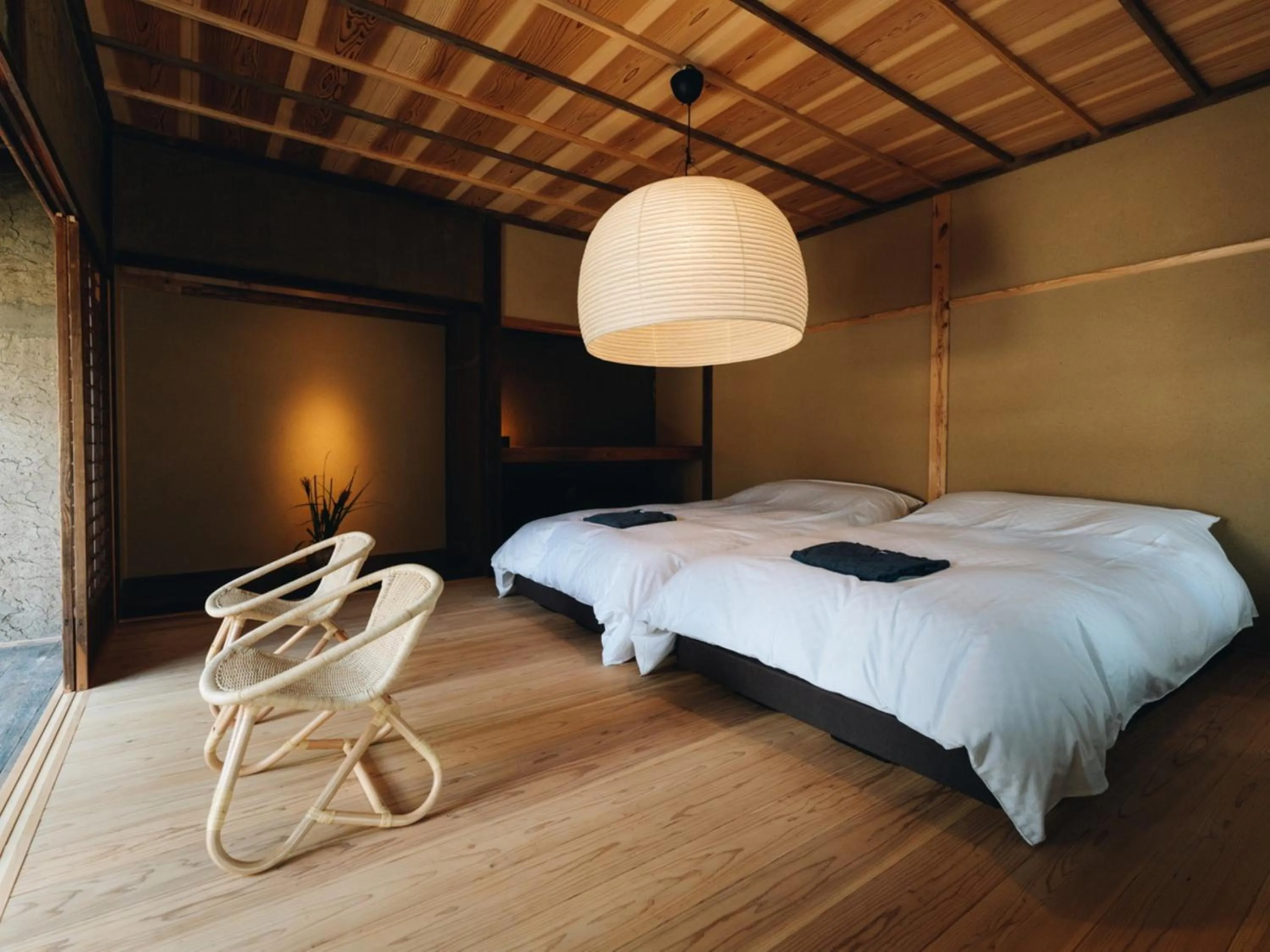 Photo of the whole room, Bed in RITA Yame Fukushima