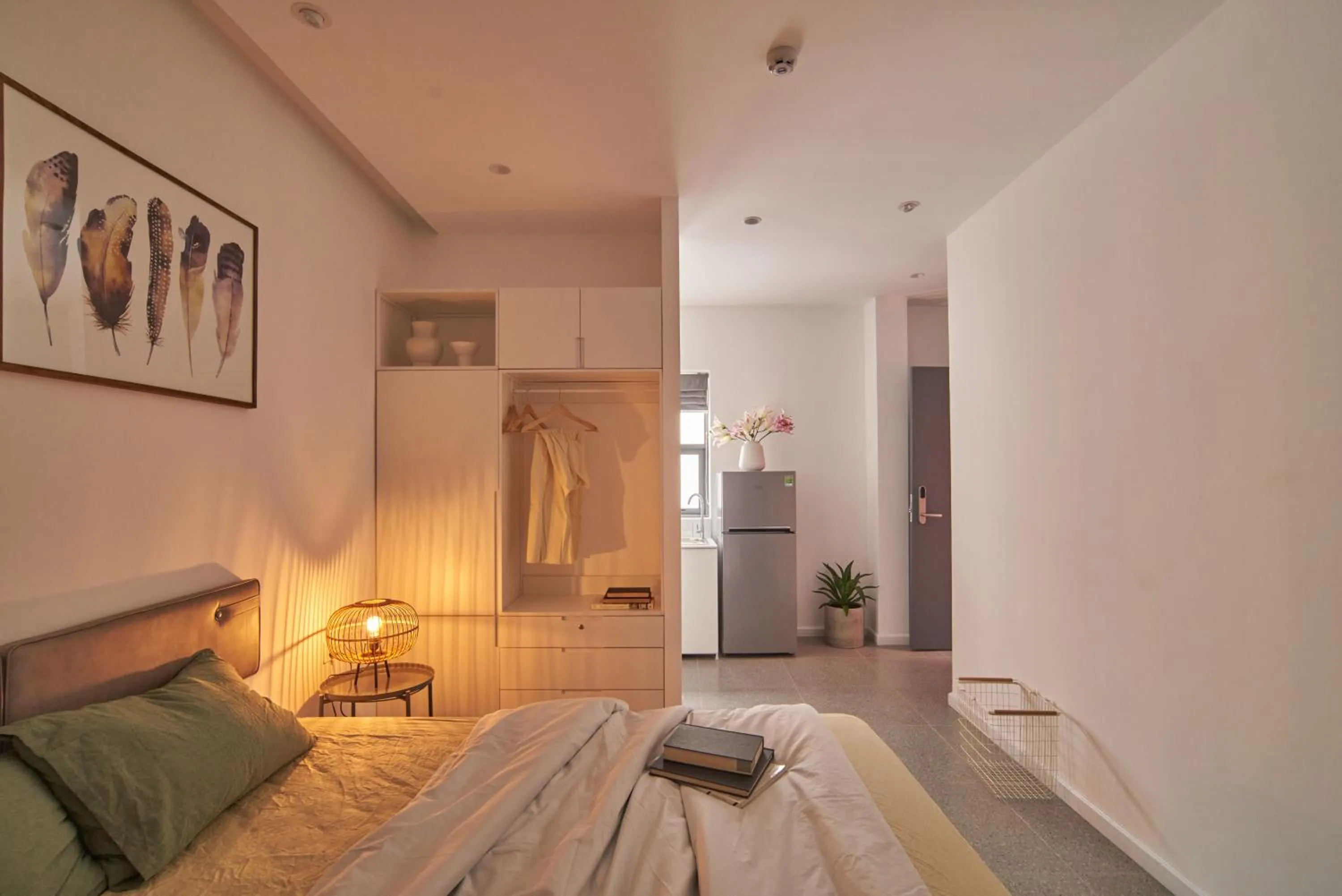 Photo of the whole room, Bed in M Village Living Hồ Biểu Chánh