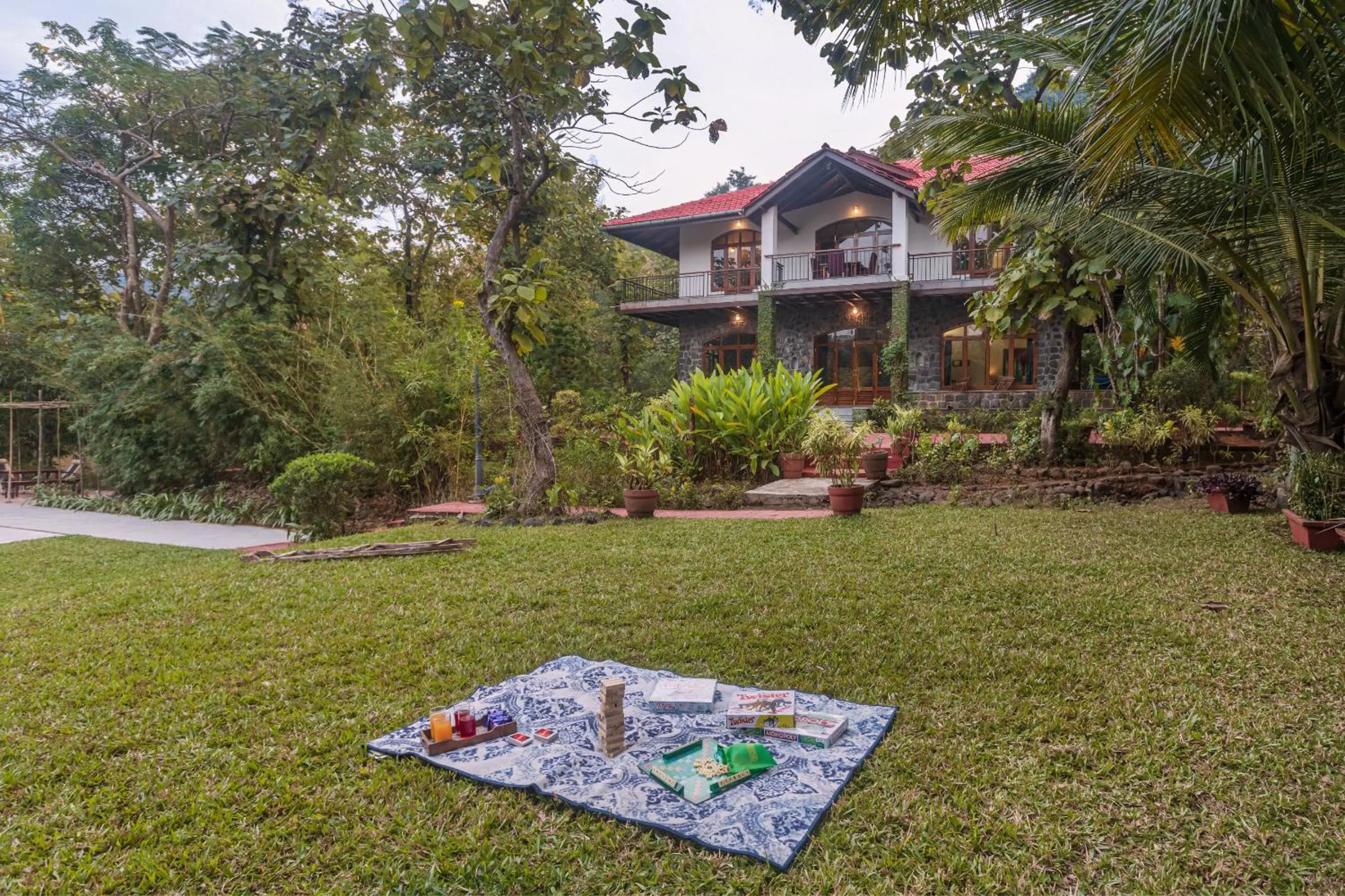 Property building in Saffronstays Alma Grove 3 BR Pet friendly with Pool & Nature View