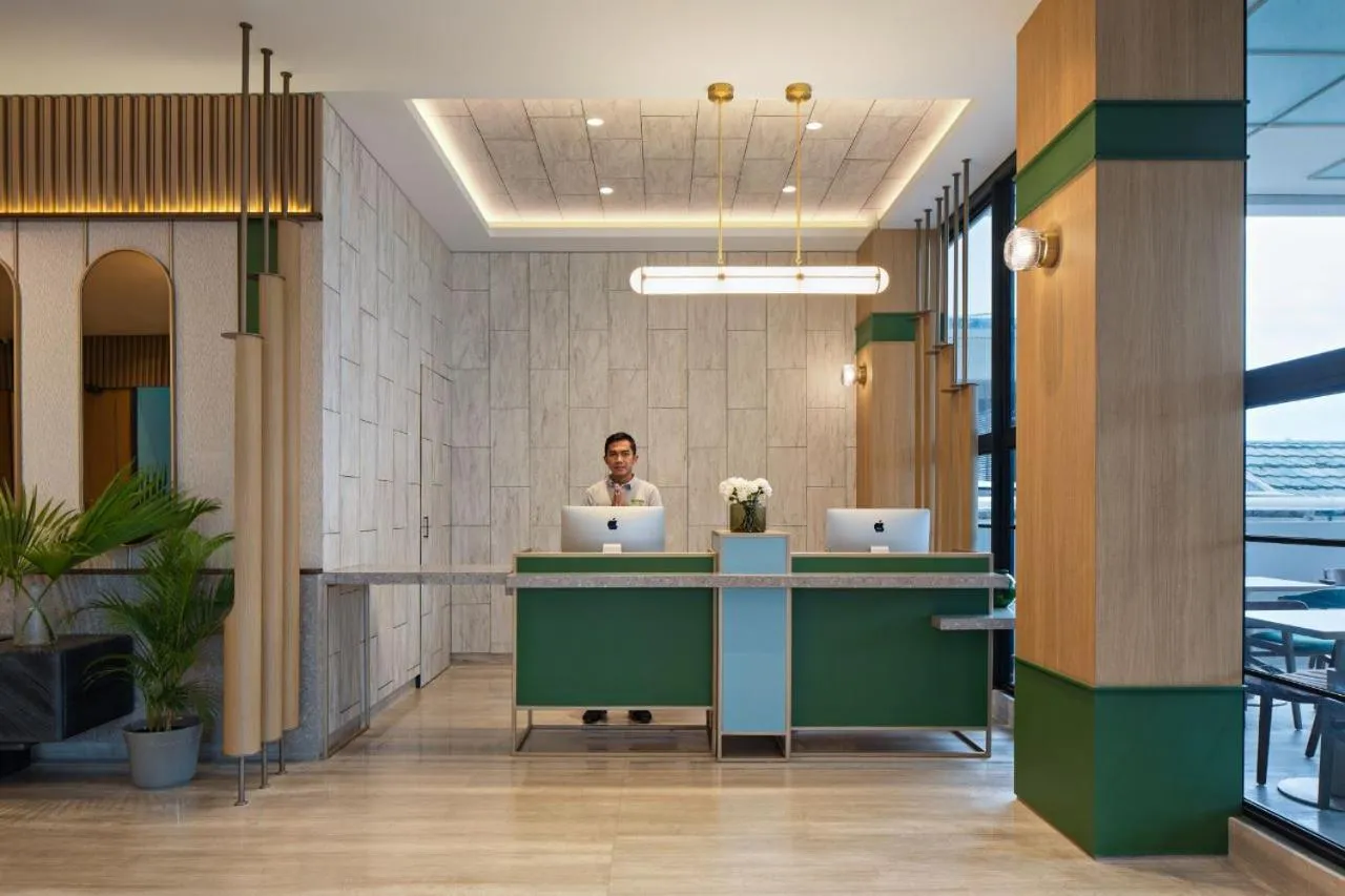 Lobby or reception in MaxOneHotels at Kota Harapan Indah-Bekasi