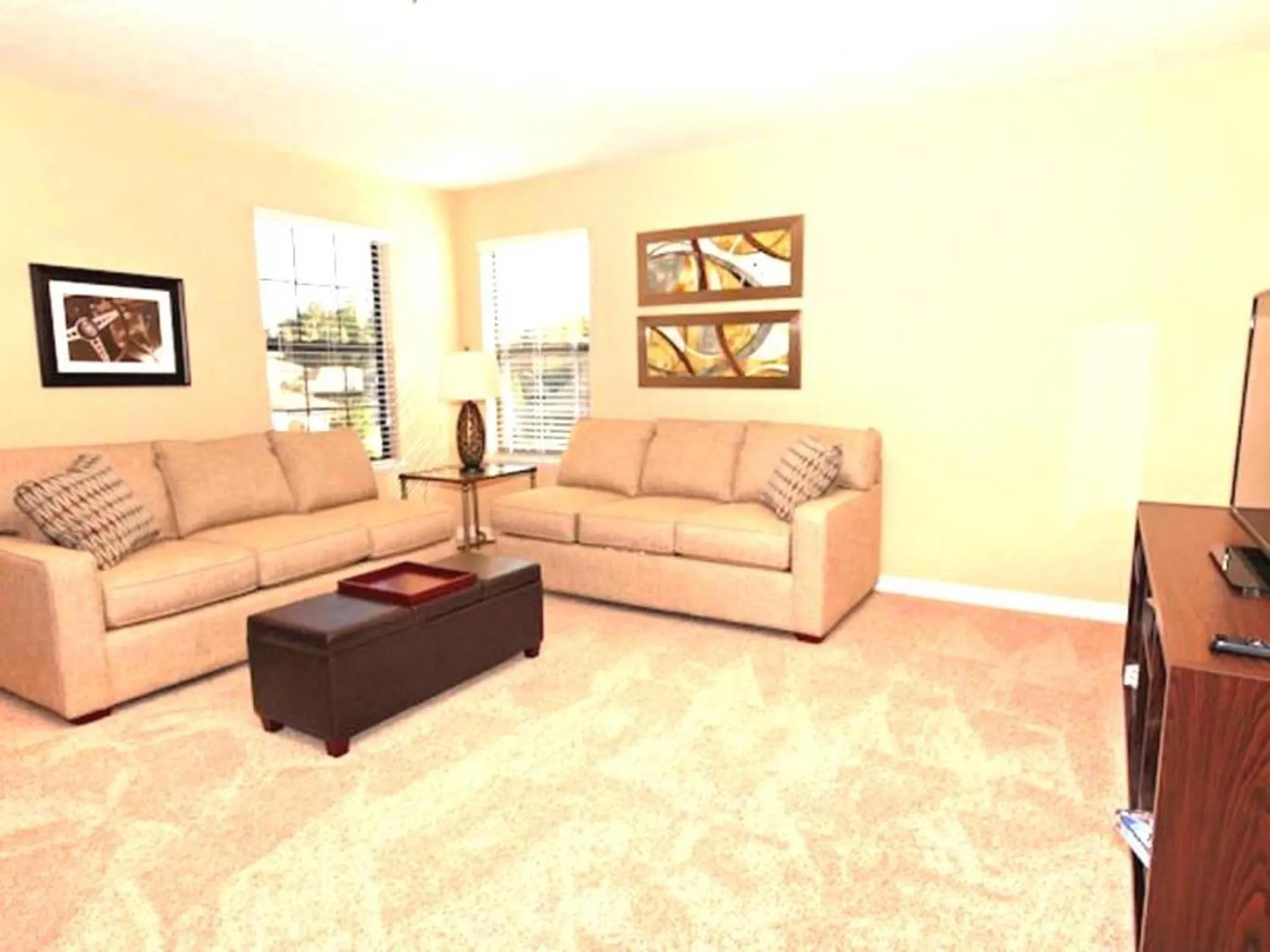 Living room in 4 Bedroom Value Plus Home with Private Pool