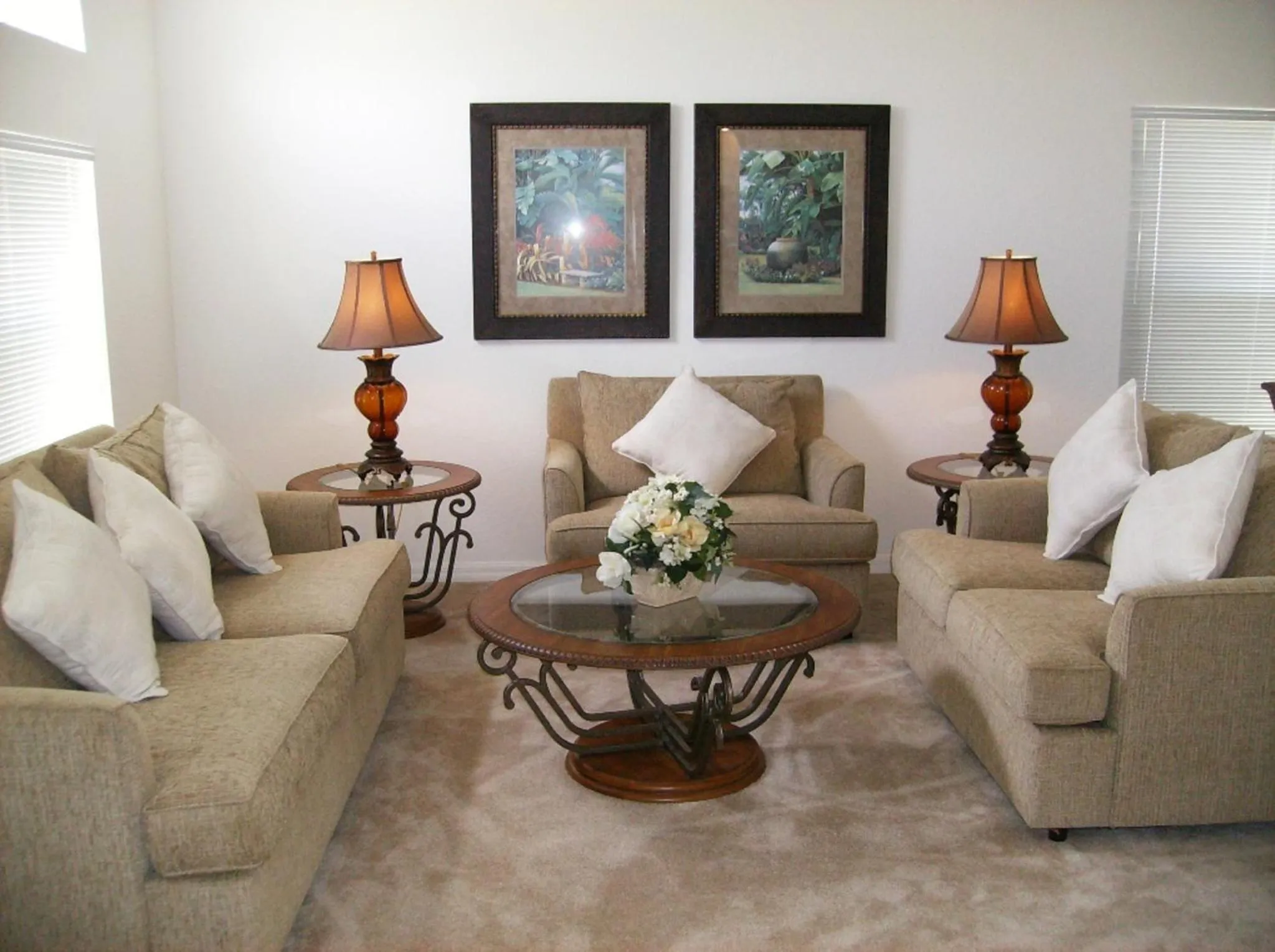 Living room in 4 Bedroom Value Plus Home with Private Pool