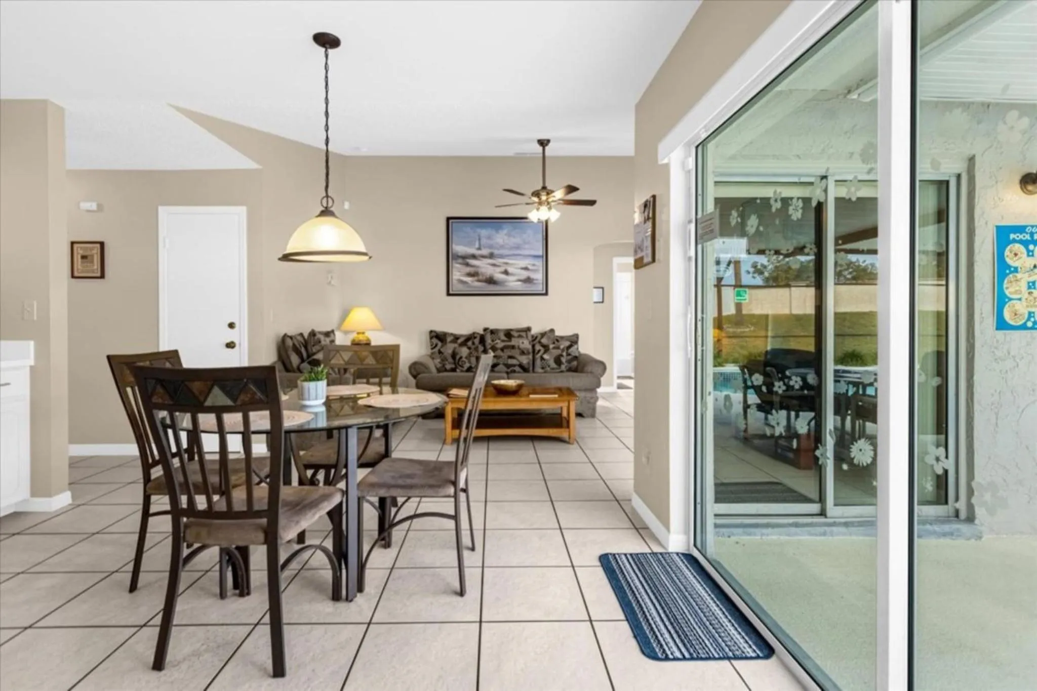 Dining area in 4 Bedroom Value Plus Home with Private Pool