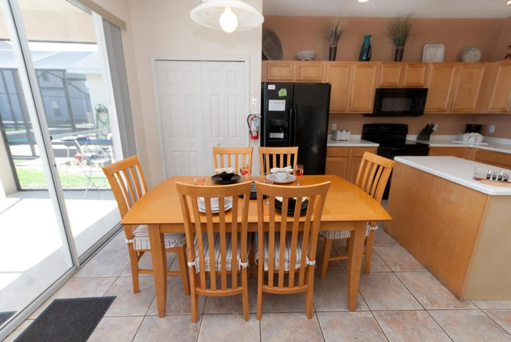 Dining area in 4 Bedroom Value Plus Home with Private Pool
