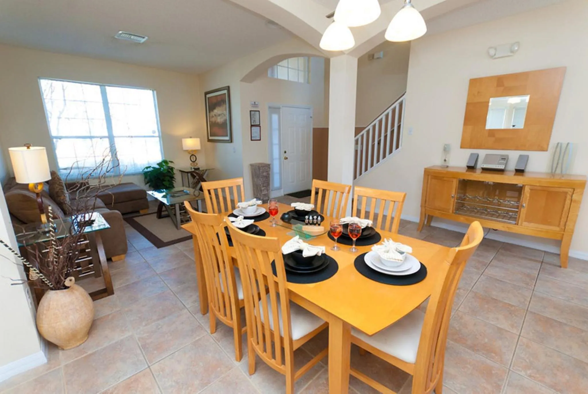 Dining area in 4 Bedroom Value Plus Home with Private Pool