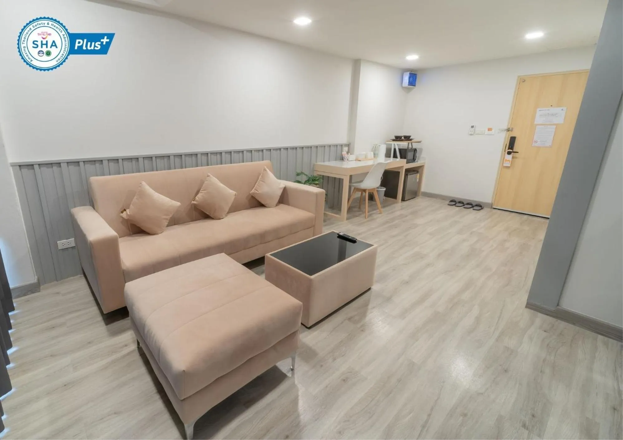 Living room in The Space Hotel Lampang