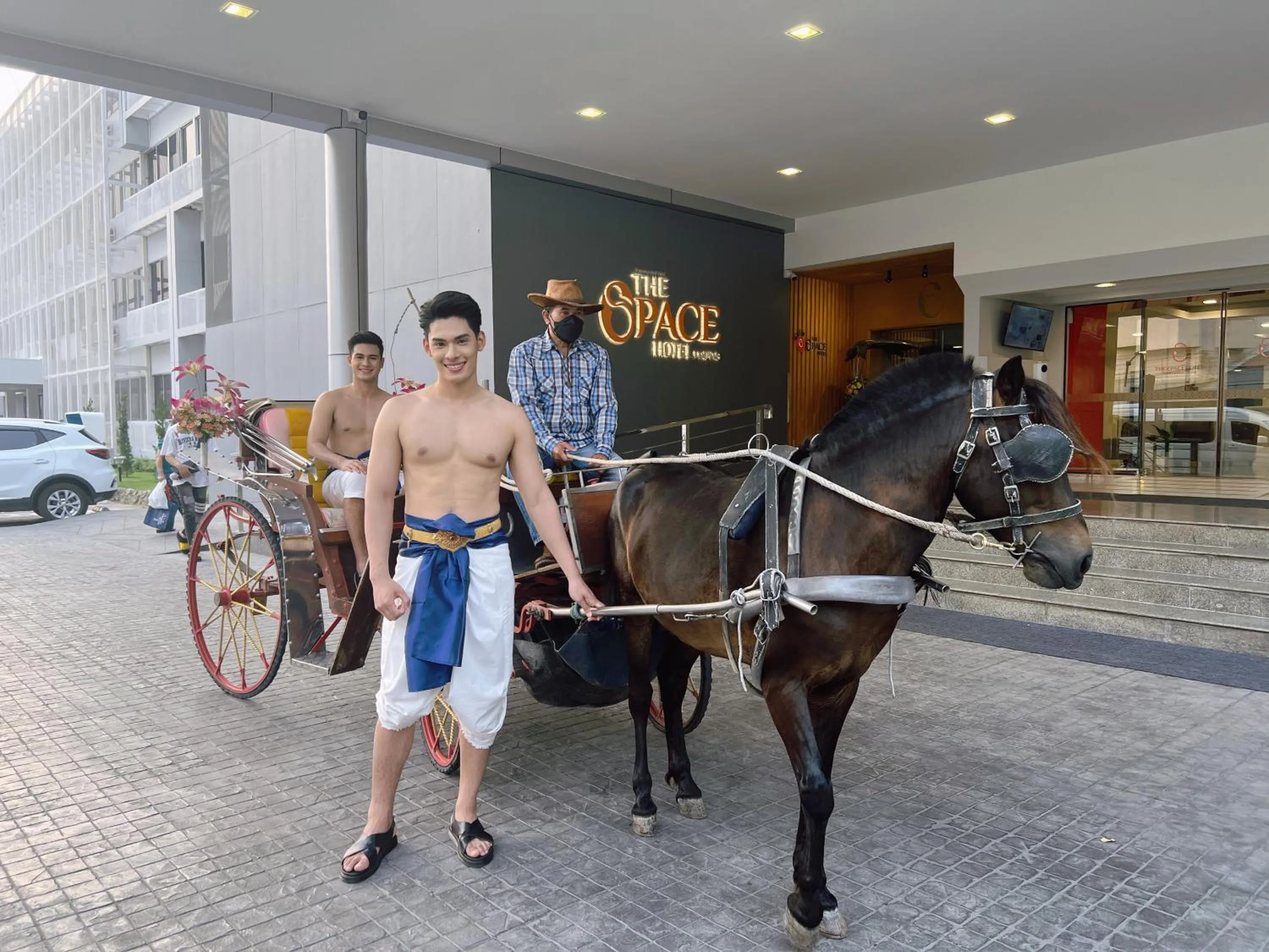 Horse-riding in The Space Hotel Lampang