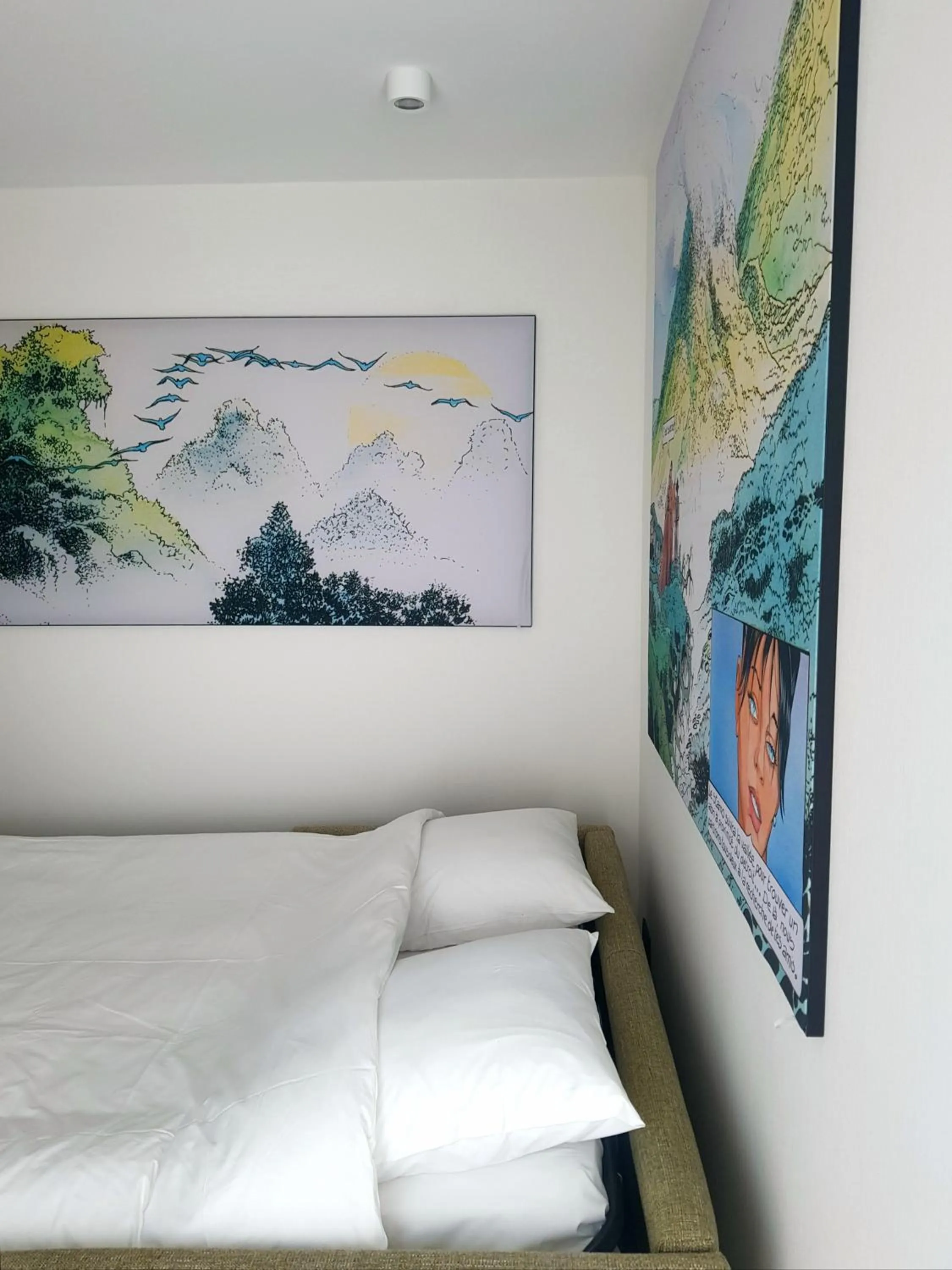 Bed in Comic Art Hotel