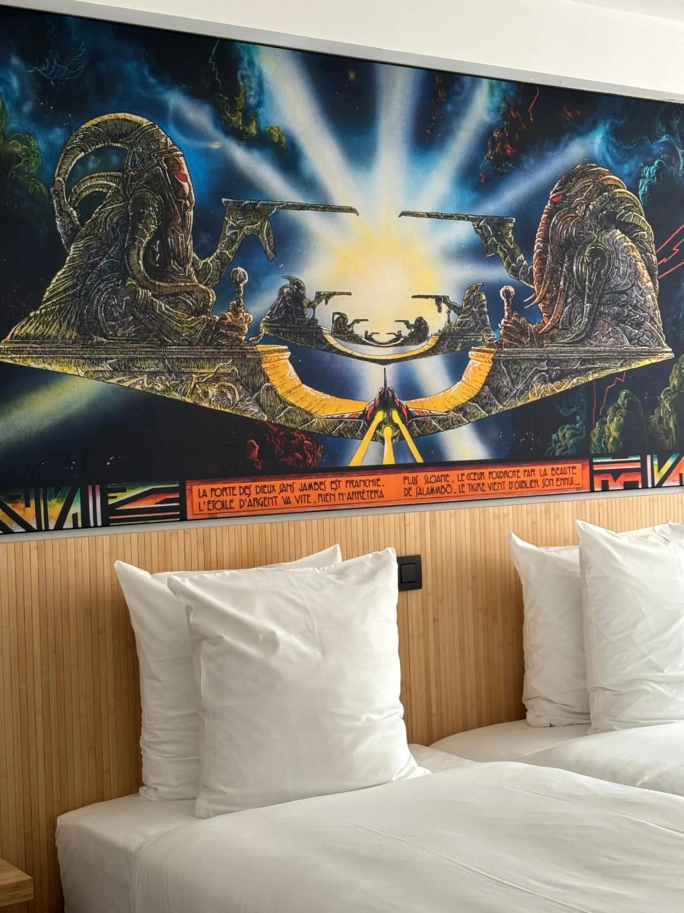 Bed in Comic Art Hotel