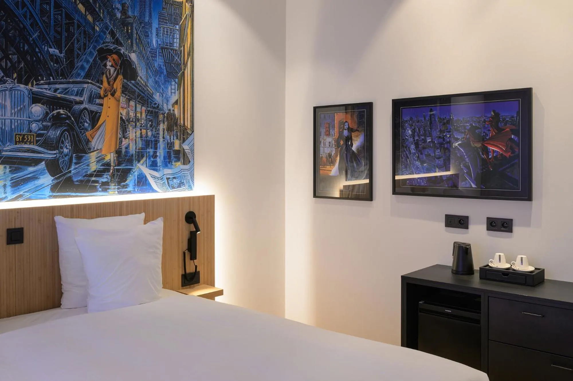 Bedroom, Bed in Comic Art Hotel