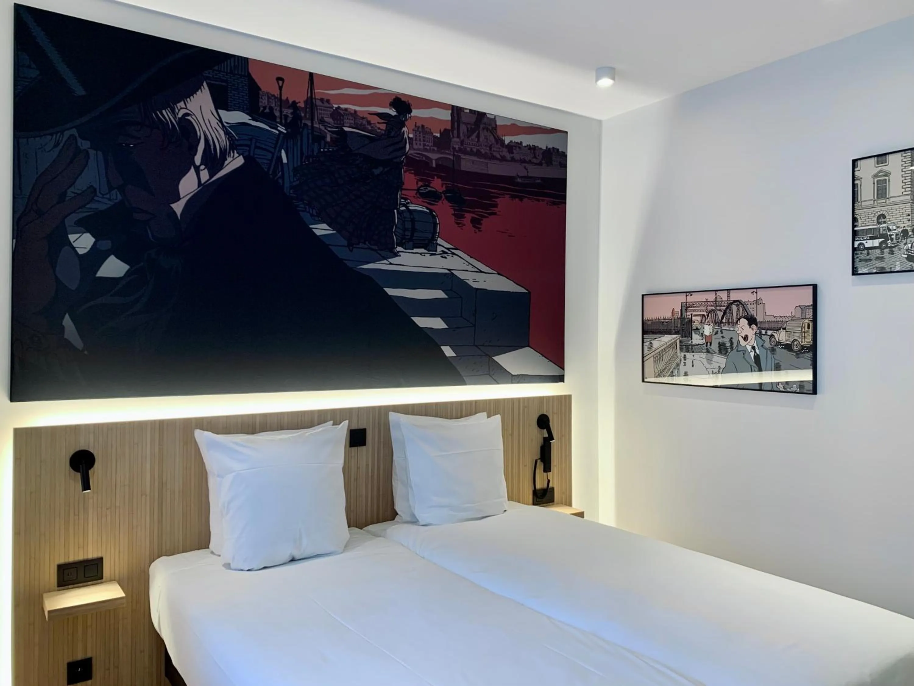 Bed in Comic Art Hotel