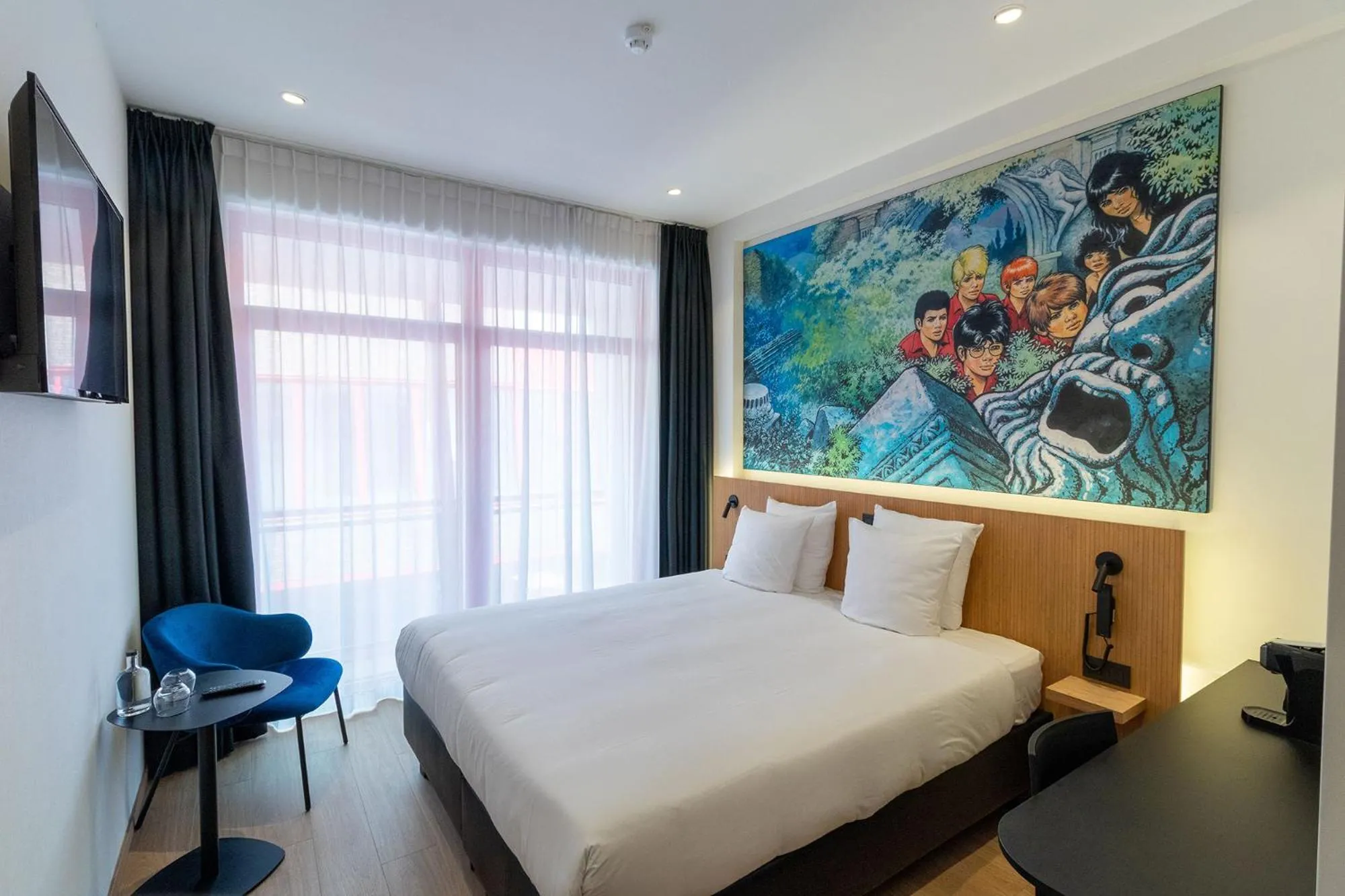 Bed in Comic Art Hotel