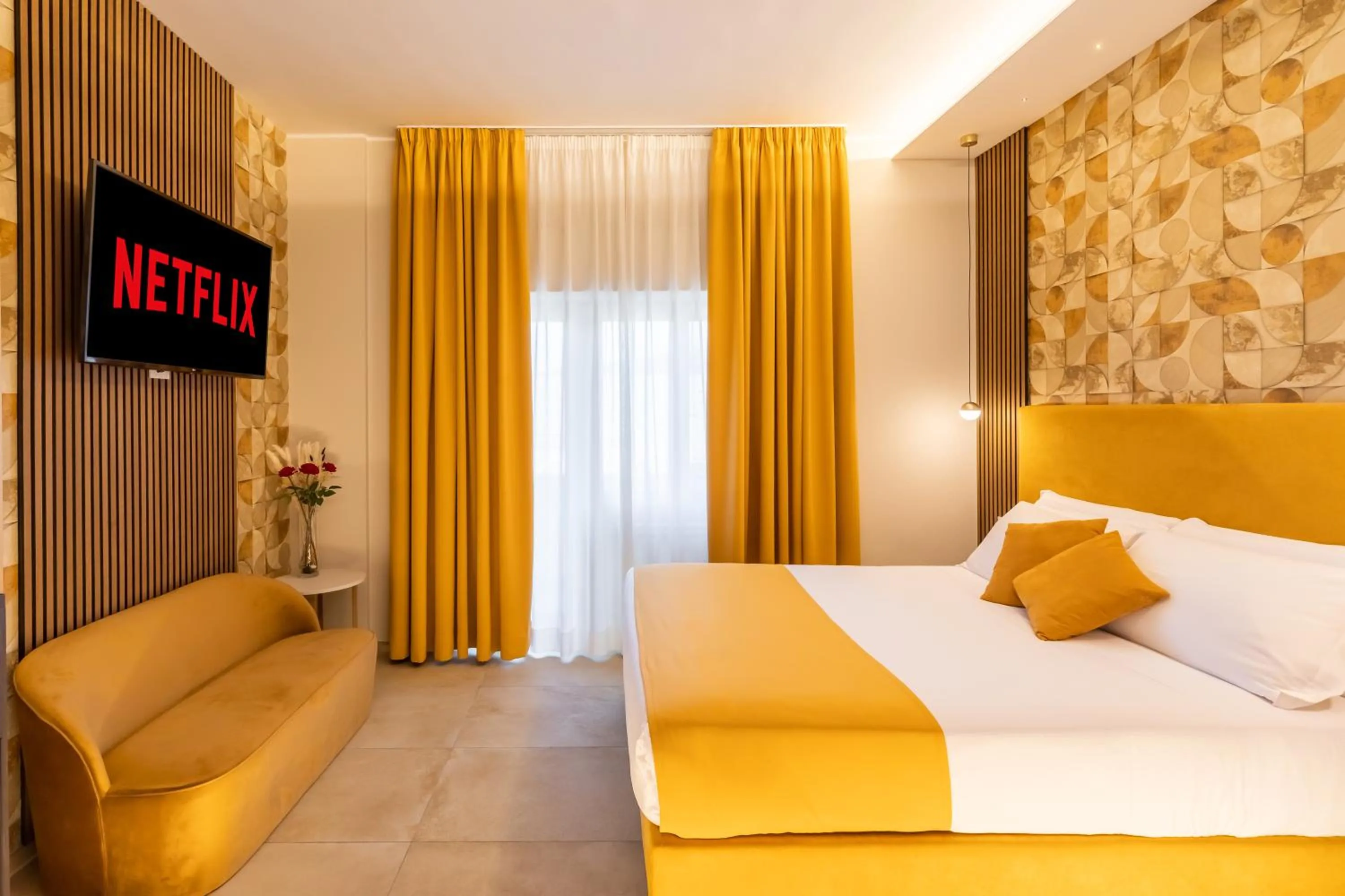 TV and multimedia, Bed in AlbaDea Suites&Jacuzzi