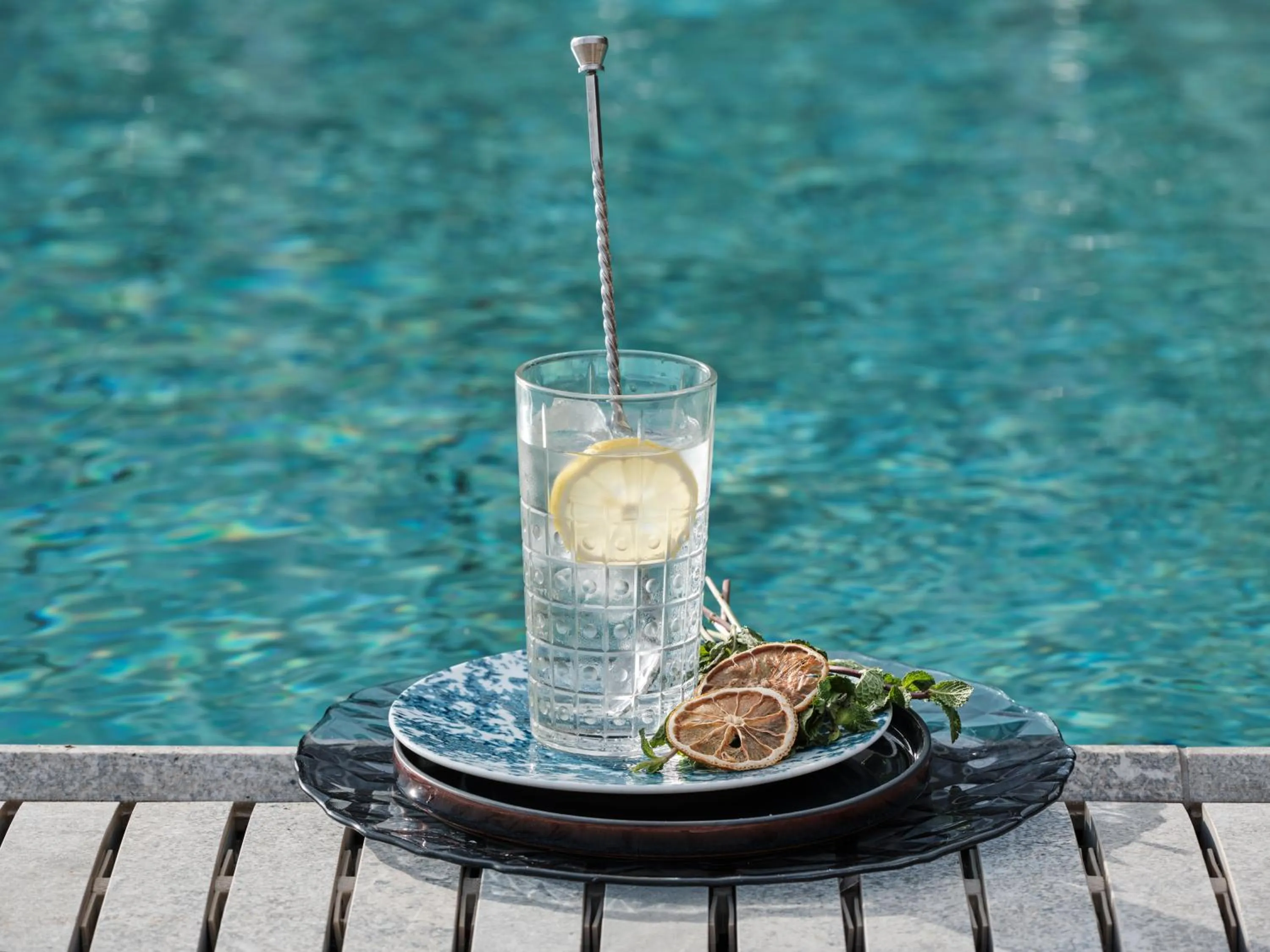 Swimming pool in Qgat Restaurant Events & Hotel