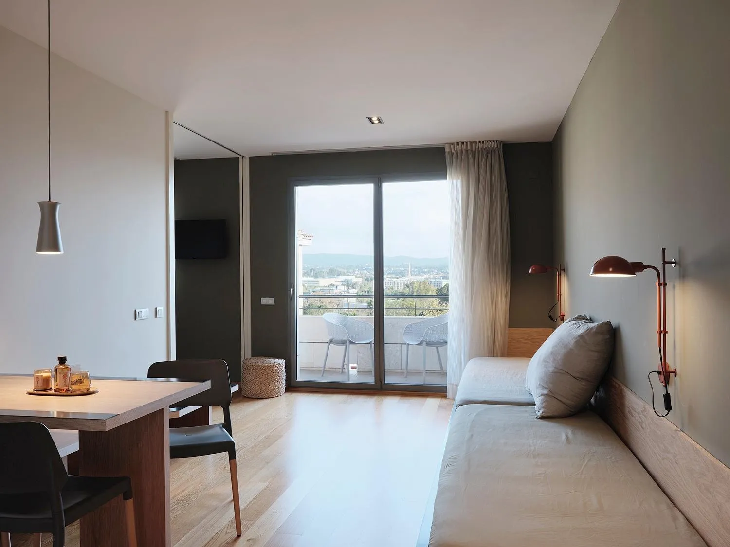 Living room, Bed in Qgat Restaurant Events & Hotel