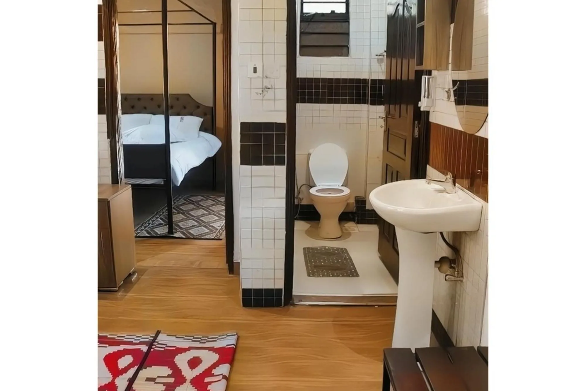 Toilet in Toque Hotel