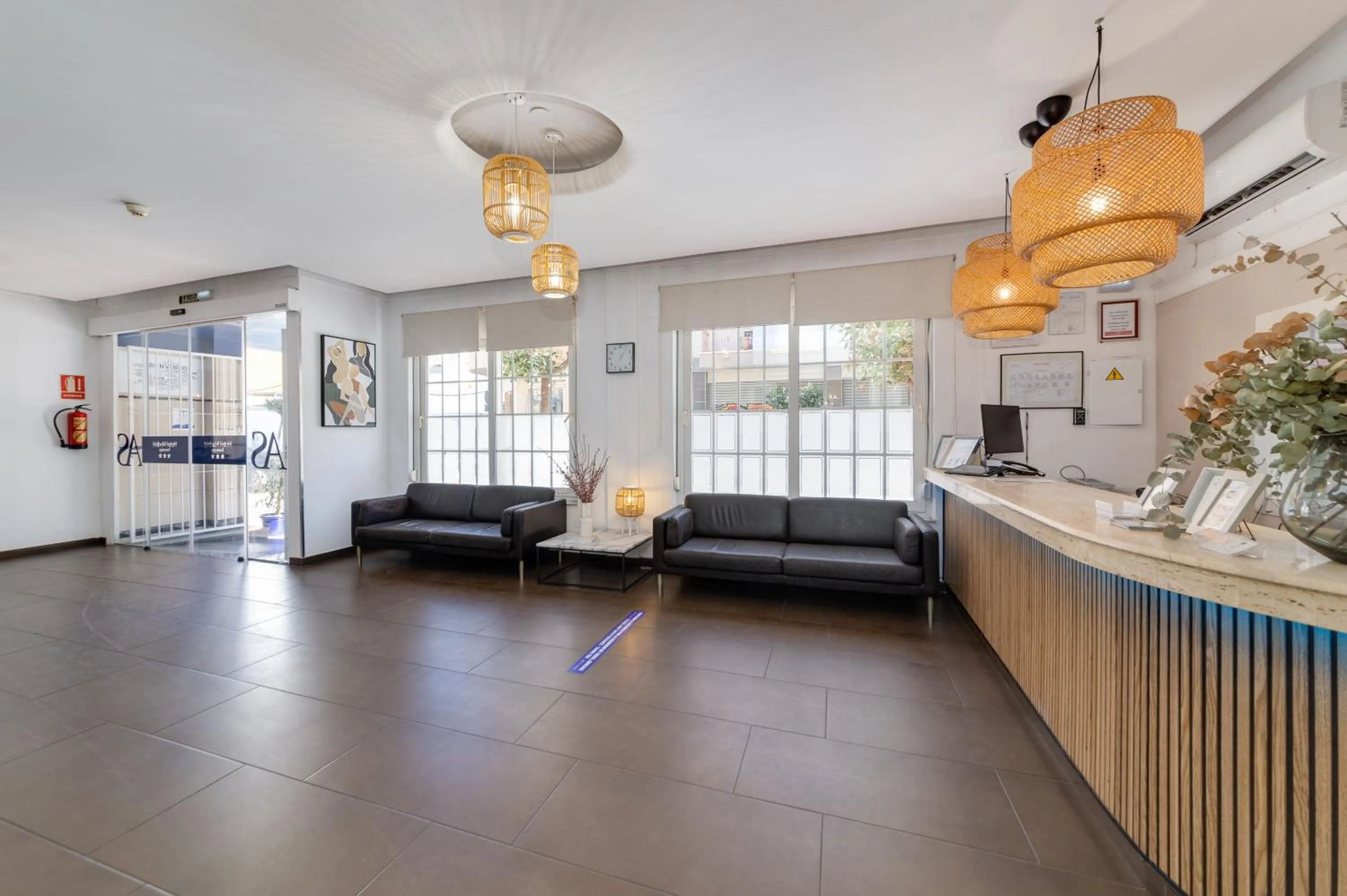 Lobby or reception in Hotel Madrid