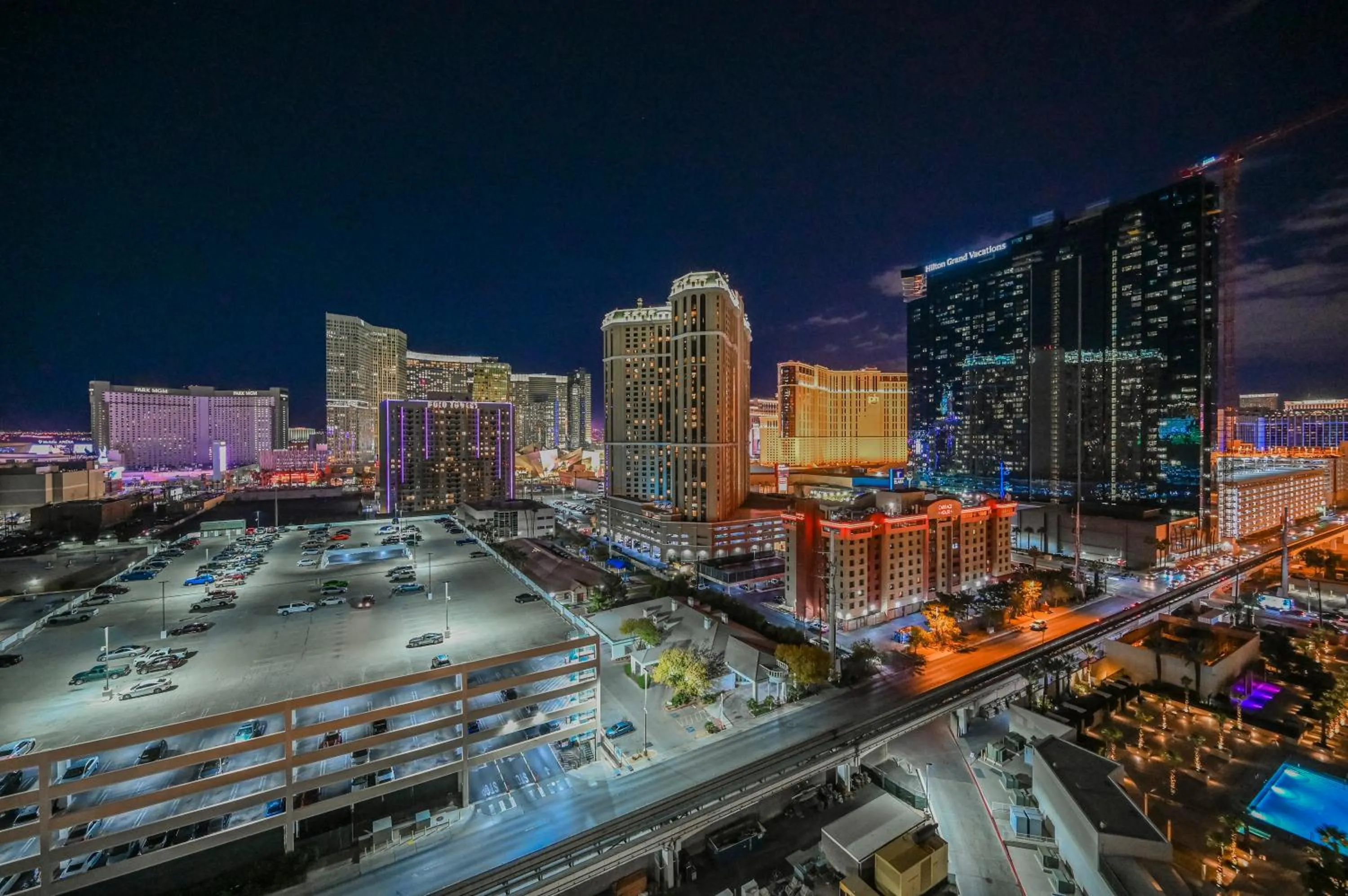 Property building in MGM Signature Towers, Balcony Suite, Strip View - NO RESORT FEES!