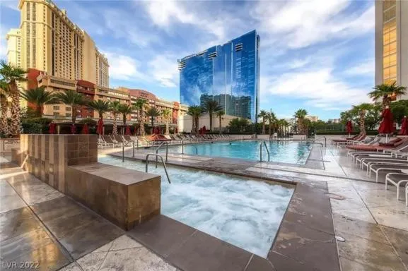 Swimming pool in MGM Signature Towers, Balcony Suite, Strip View - NO RESORT FEES!