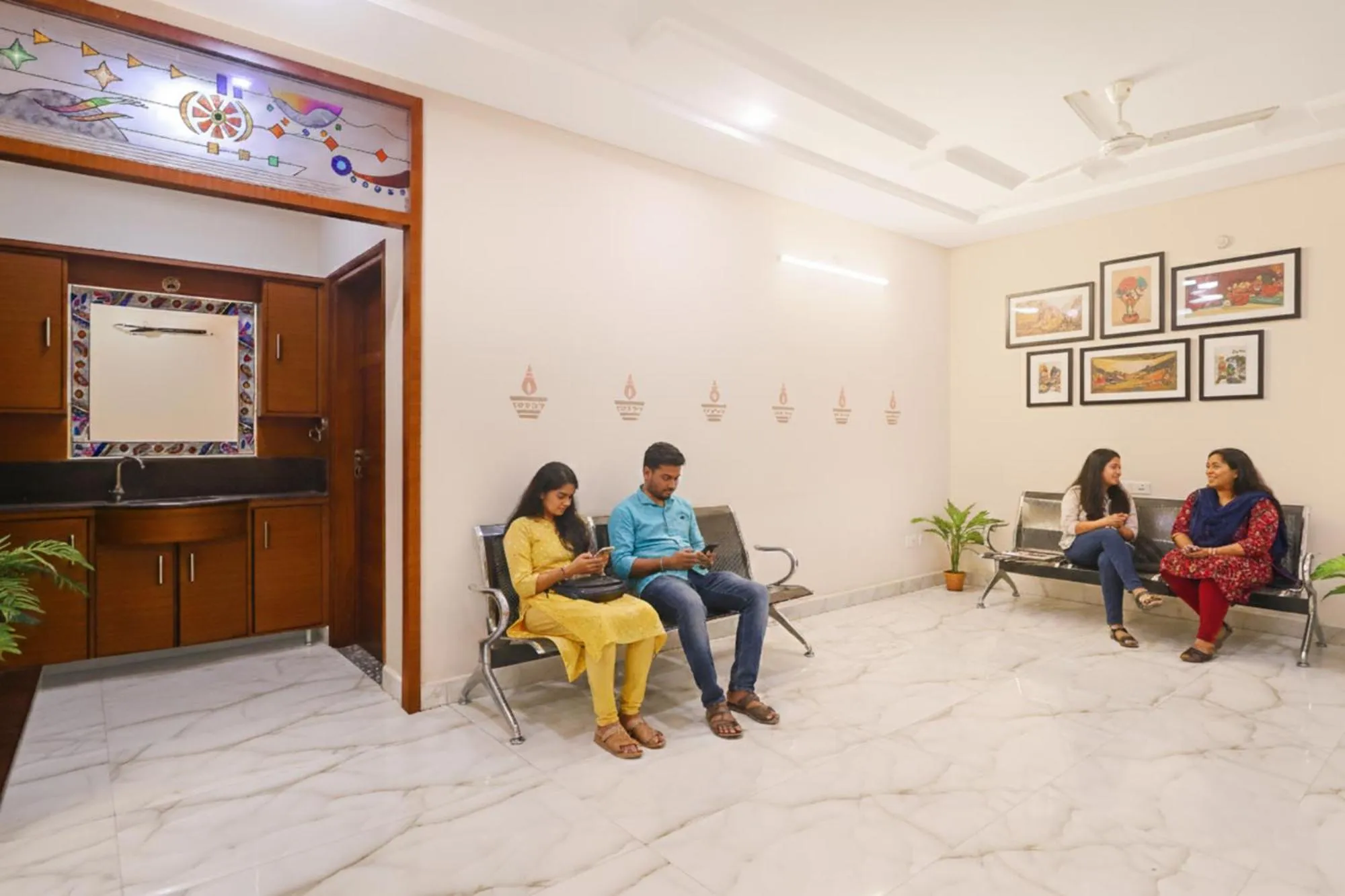 Seating area in FabHotel Golden Gate - Nr Hitech City