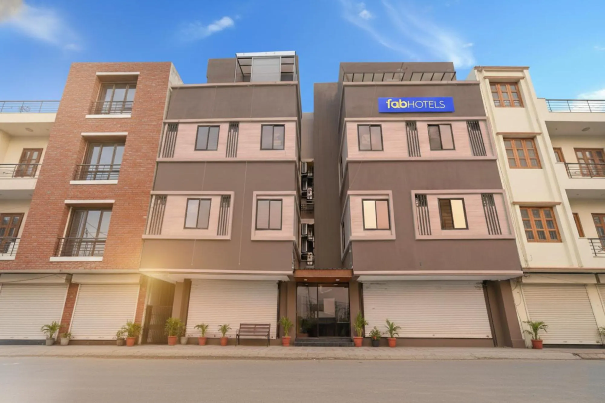Property building in Fabhotel Grand Blue