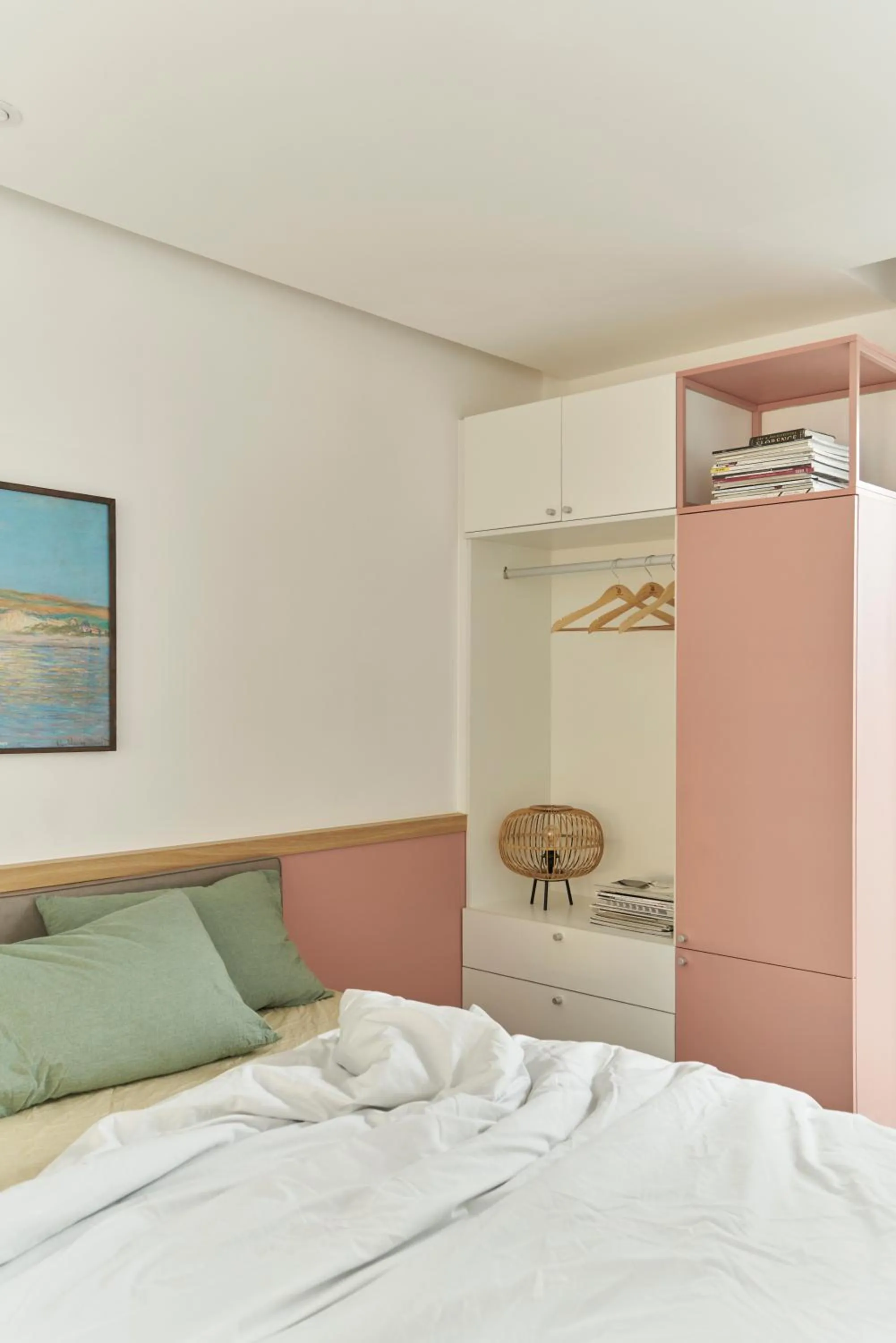 wardrobe, Bed in M Village Living Cao Thắng