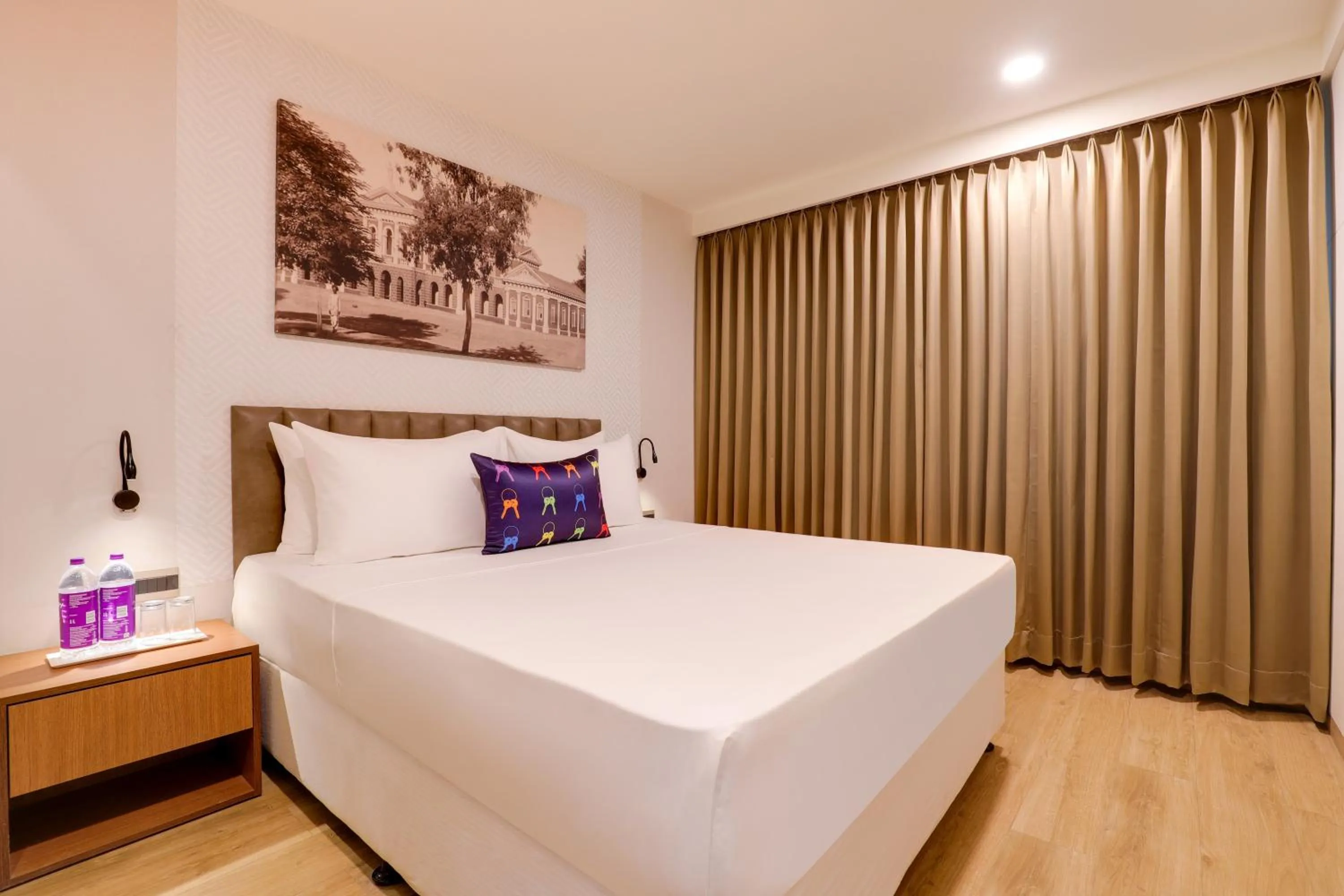 Bedroom, Bed in Keys Lite by Lemon Tree Hotels, Vadodara
