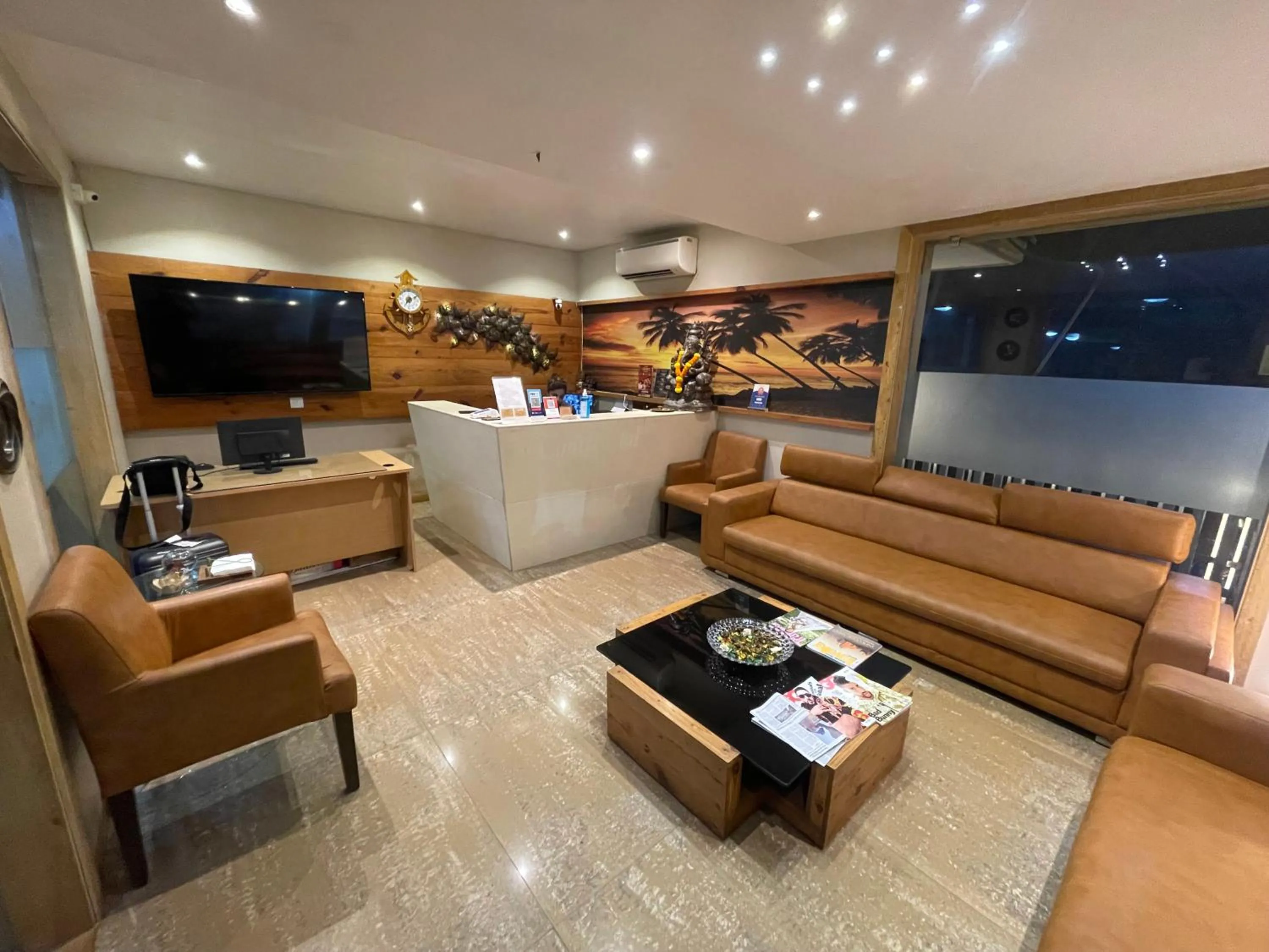 Seating area in Hotel Goa Continental - Baga