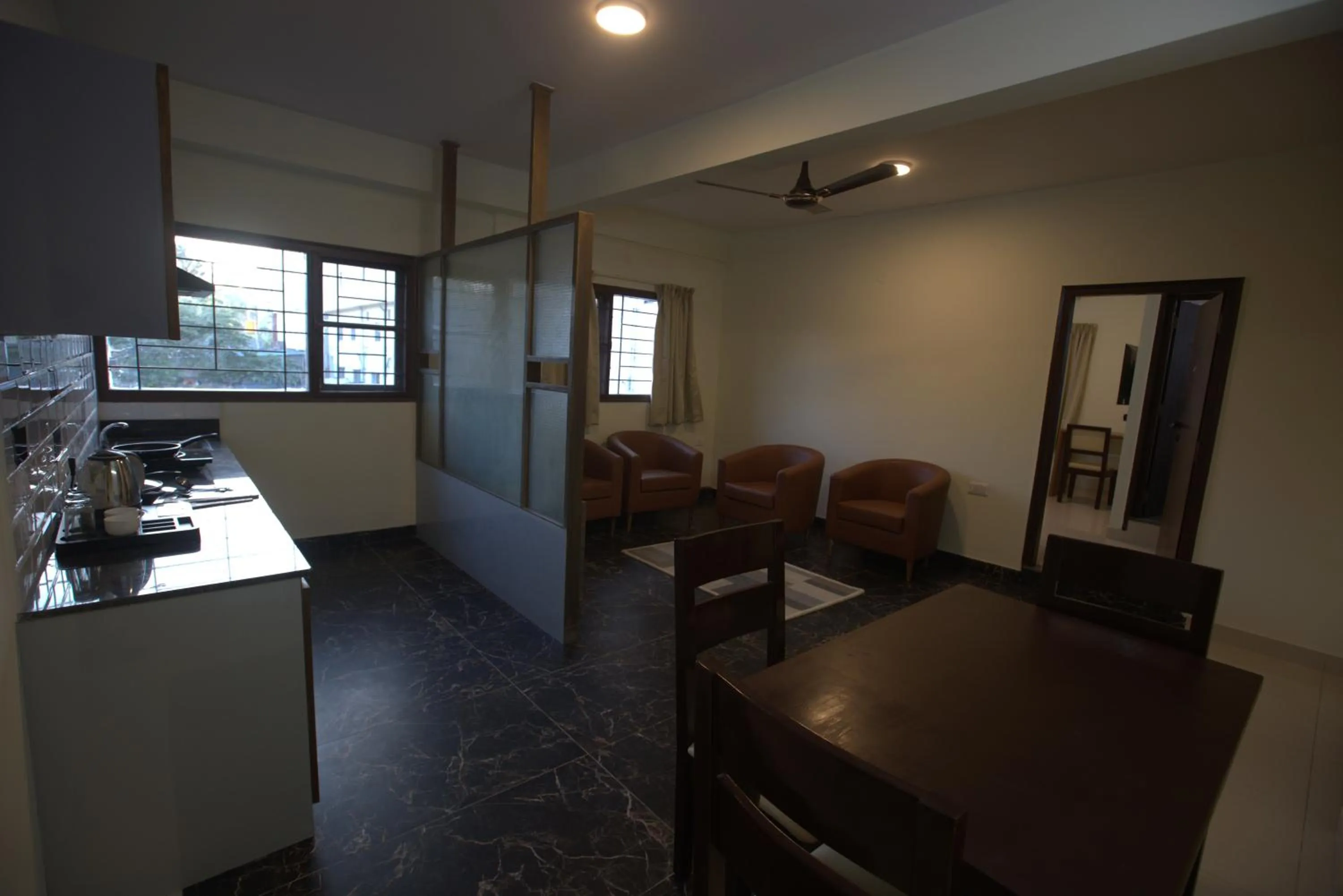 Kitchen or kitchenette in Elysian Grand Hotel